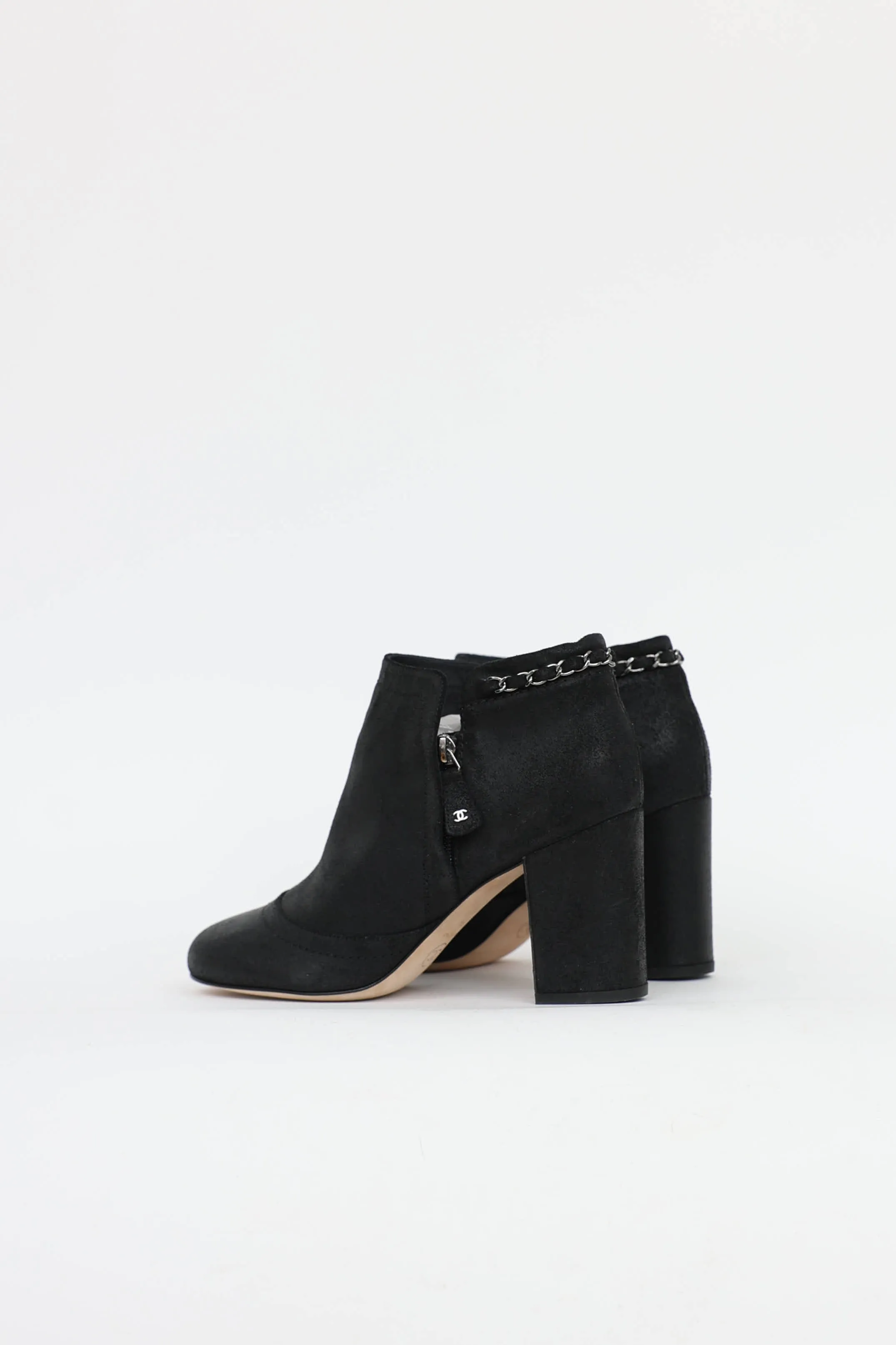 Suede Chainlink Bootie sold by VSP Consignment product image thumbnail 4