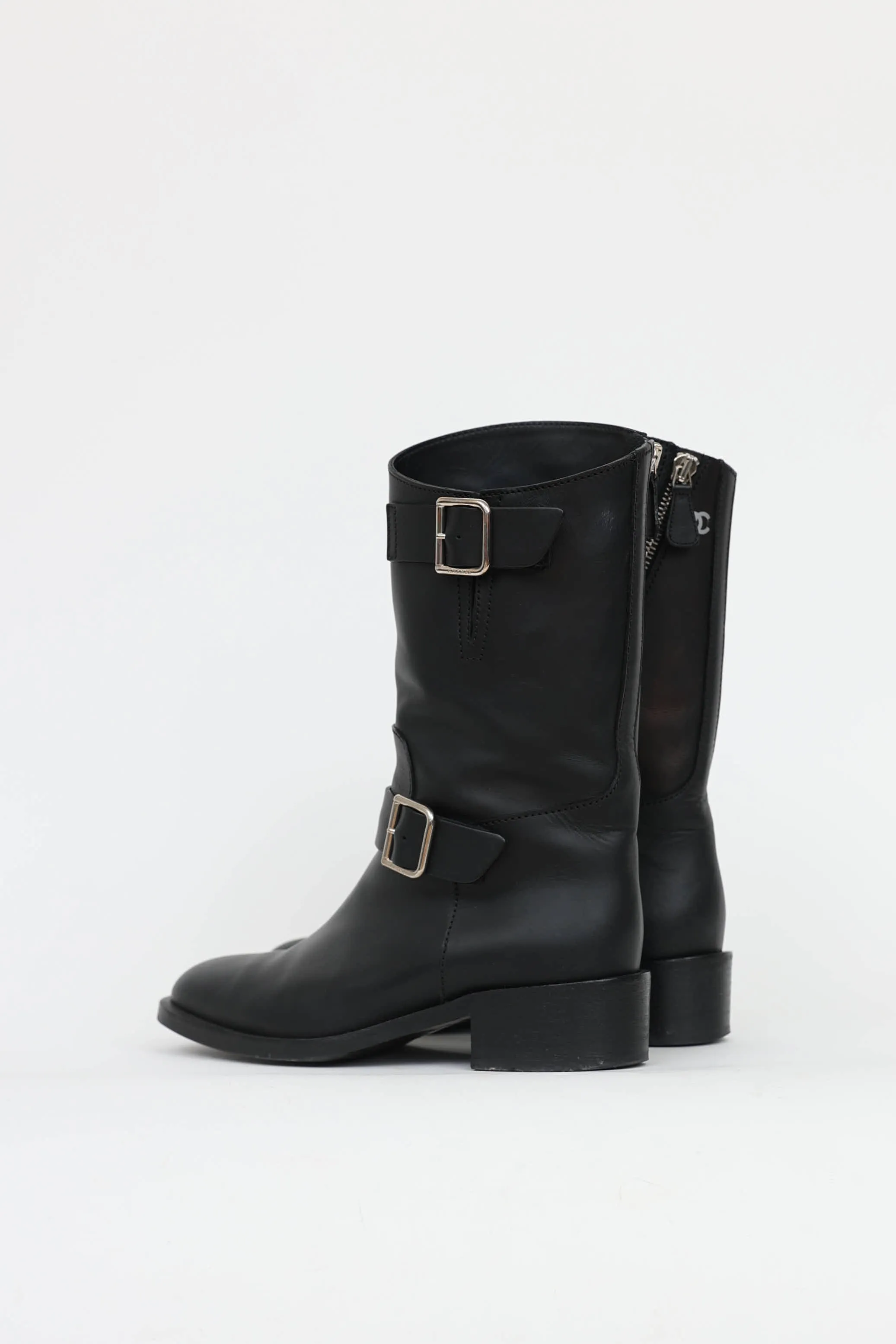 Leather Biker Boot sold by VSP Consignment product image thumbnail 4