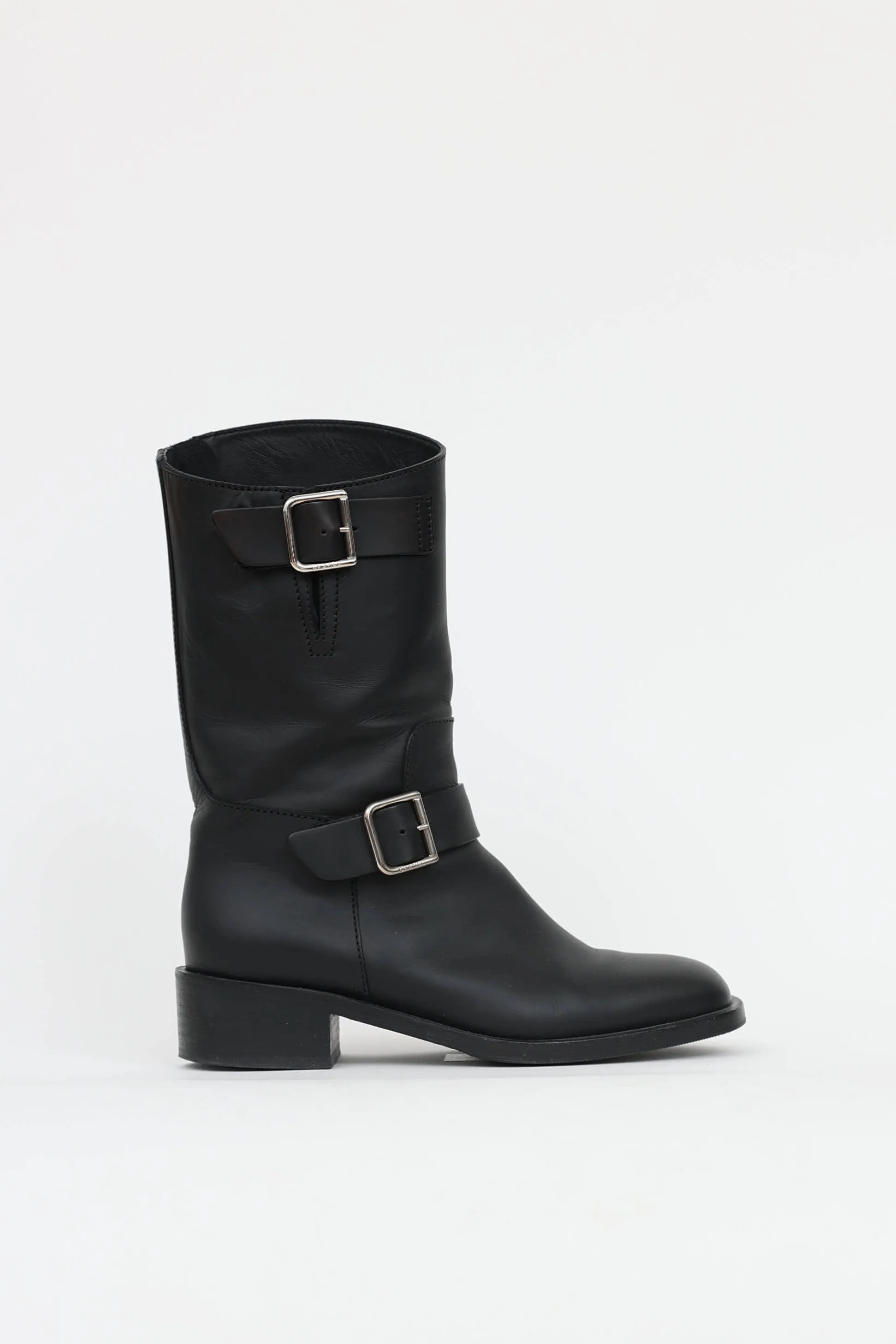 Leather Biker Boot sold by VSP Consignment