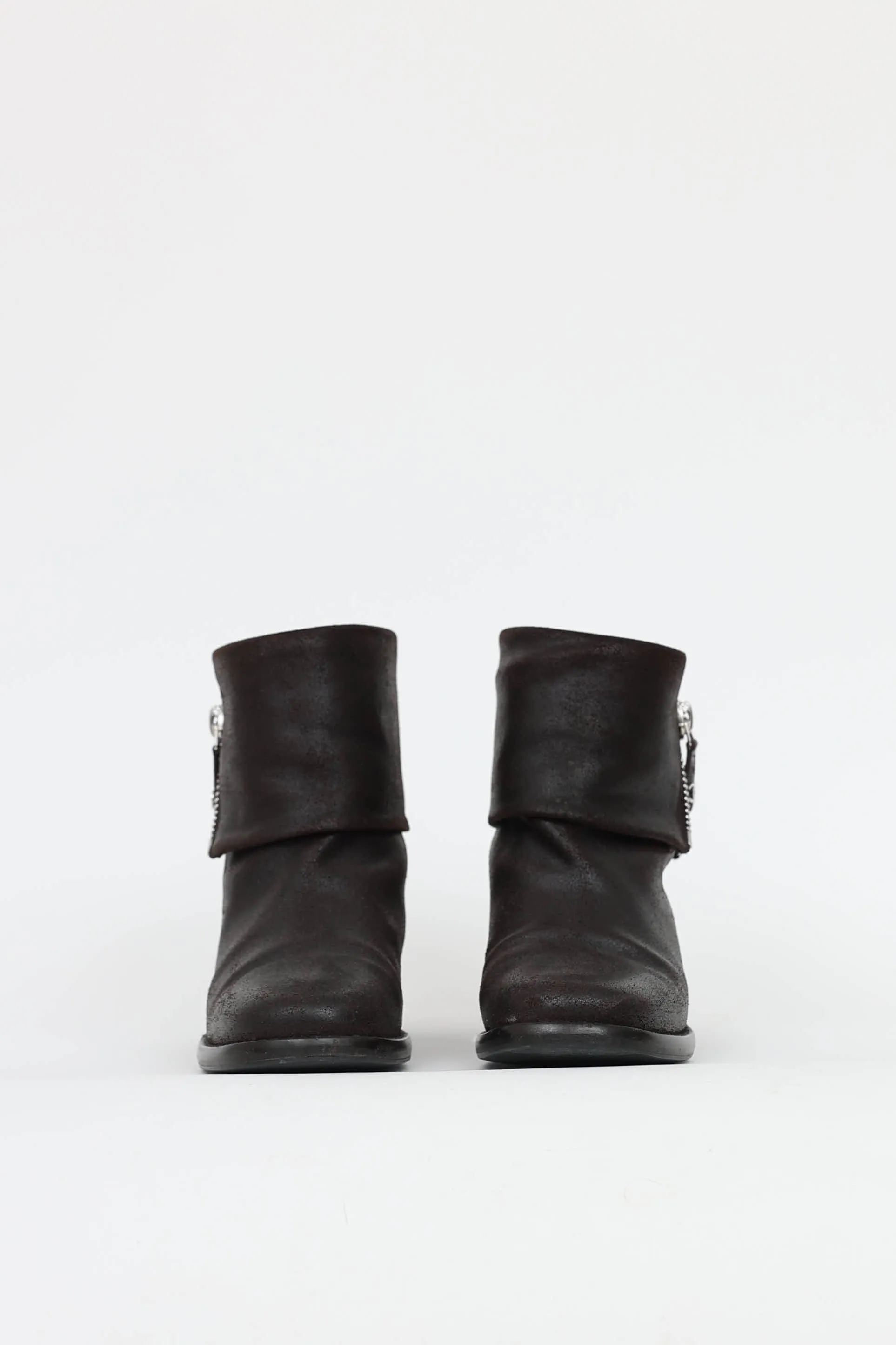 Distressed Zip Ankle Boot sold by VSP Consignment product image thumbnail 3