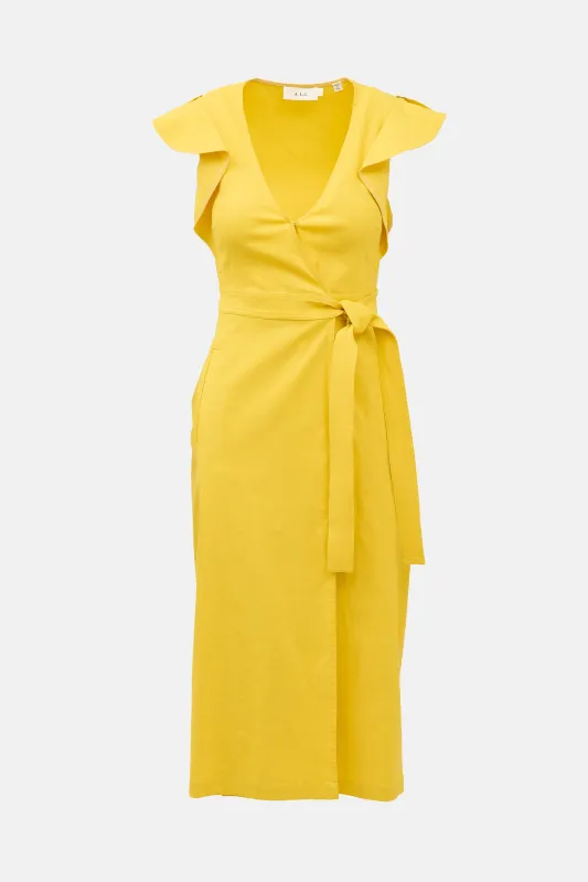 Linen Walker Ruffle Dress made by A.L.C.