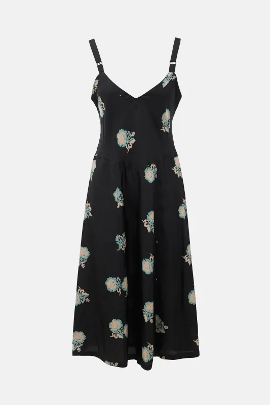 Silk Floral Slip Dress sold by VSP Consignment