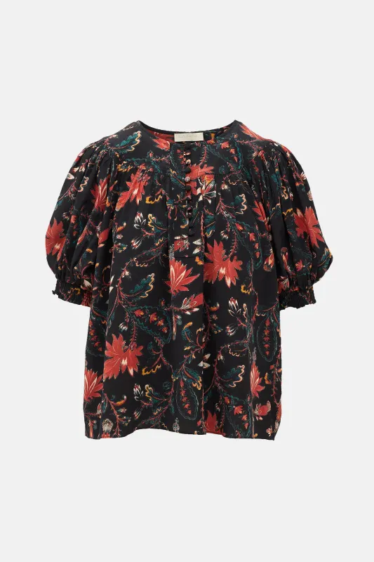 Silk Floral Dina Blouse made by Ulla Johnson
