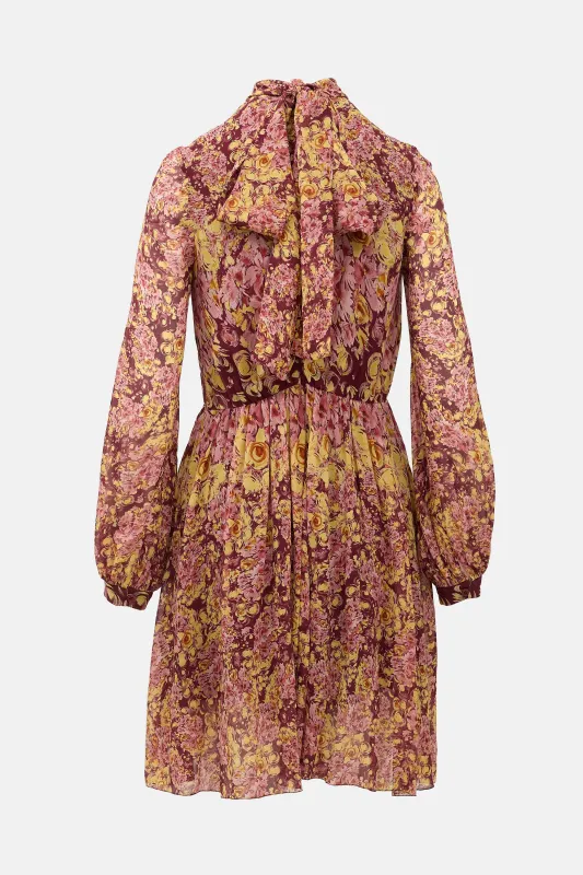 Silk Floral Dress made by Giambattista Valli