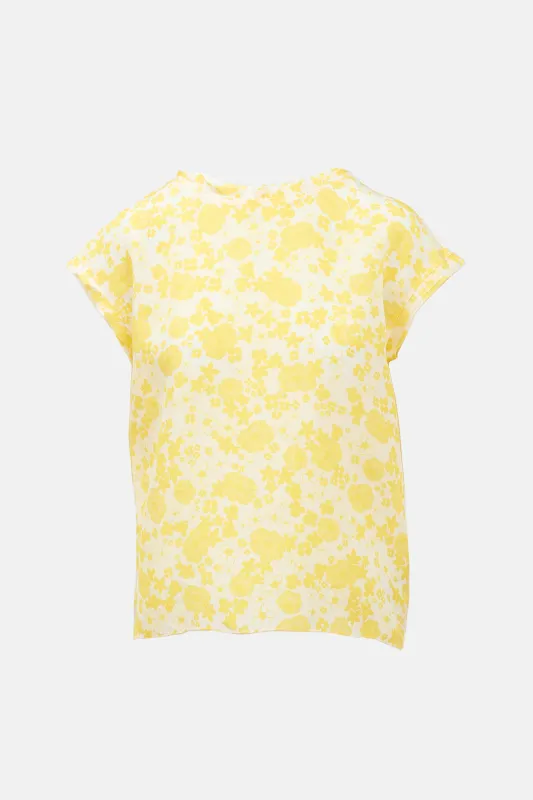 D&G Silk Floral Blouse sold by VSP Consignment