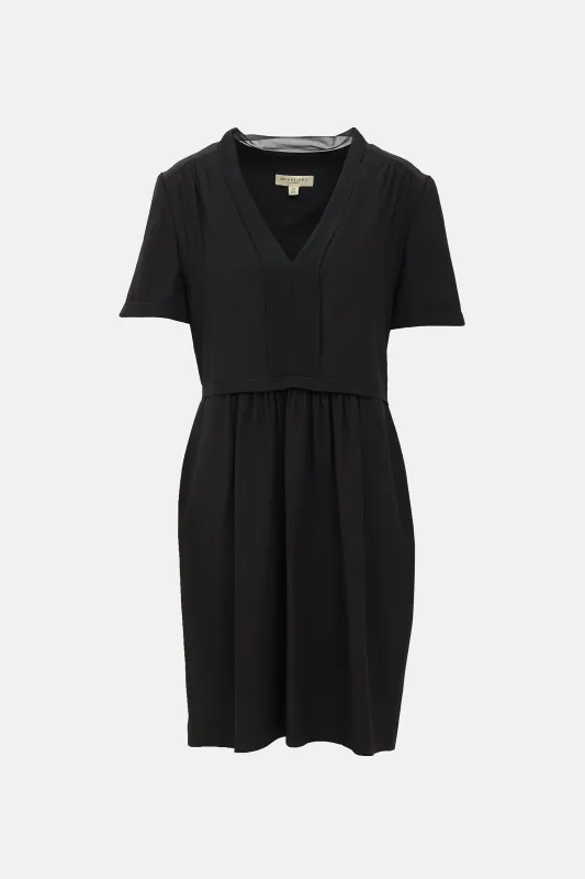 Silk V-Neck Dress made by Burberry