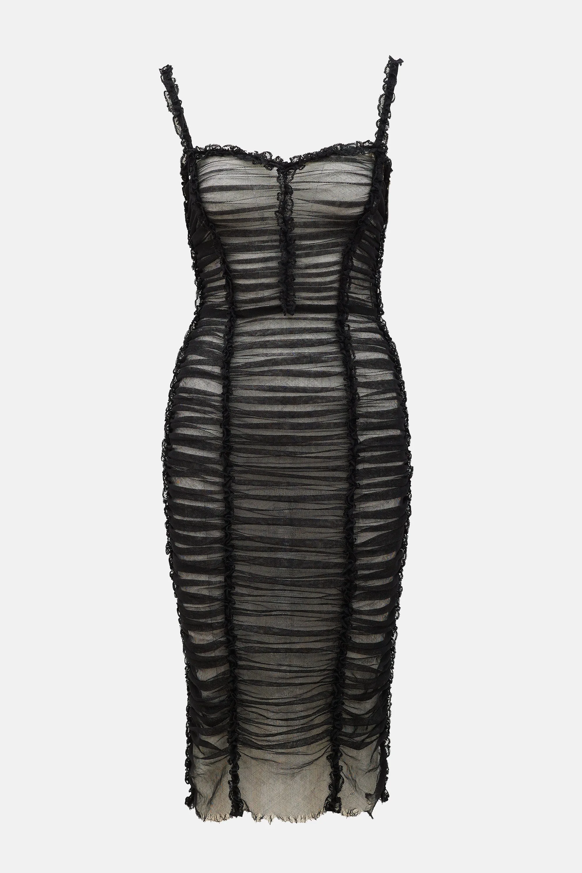 2000s Tulle Ruched Dress sold by VSP Consignment