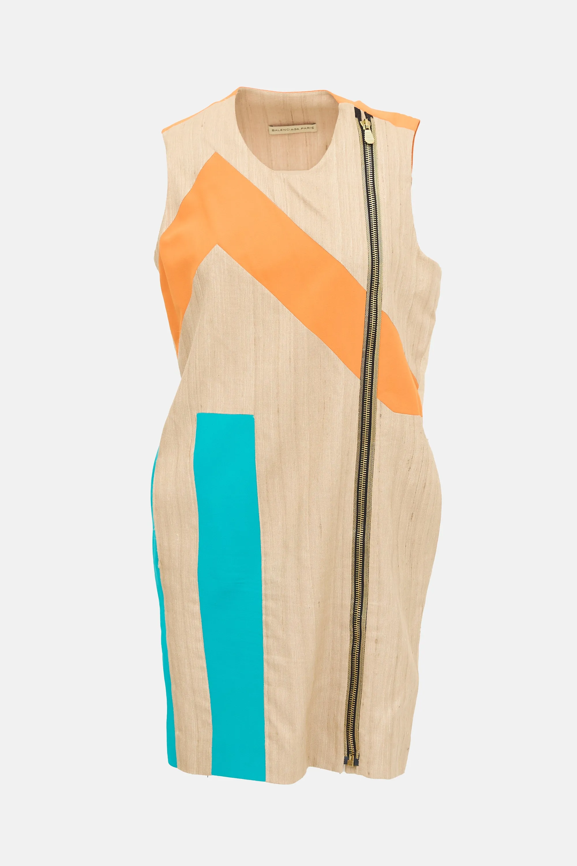 SS 2010 Silk Asymmetric Zip Dress sold by VSP Consignment