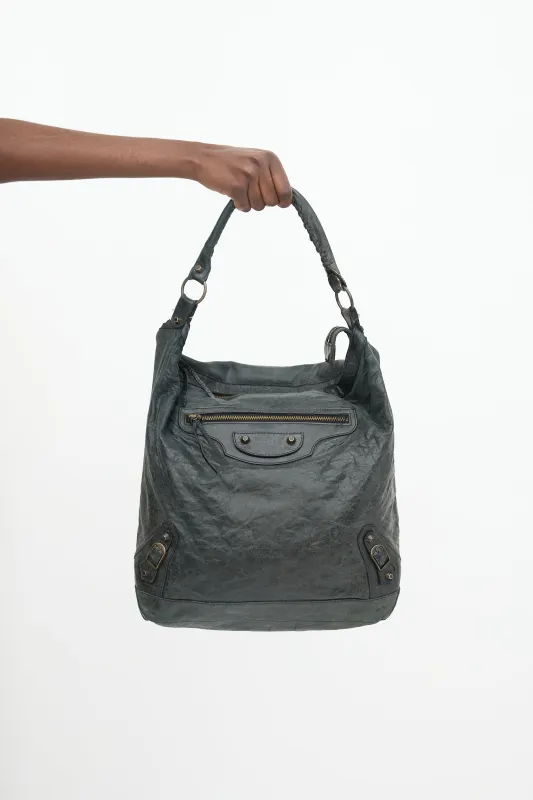 2010s Leather Motocross Day Bag made by Balenciaga