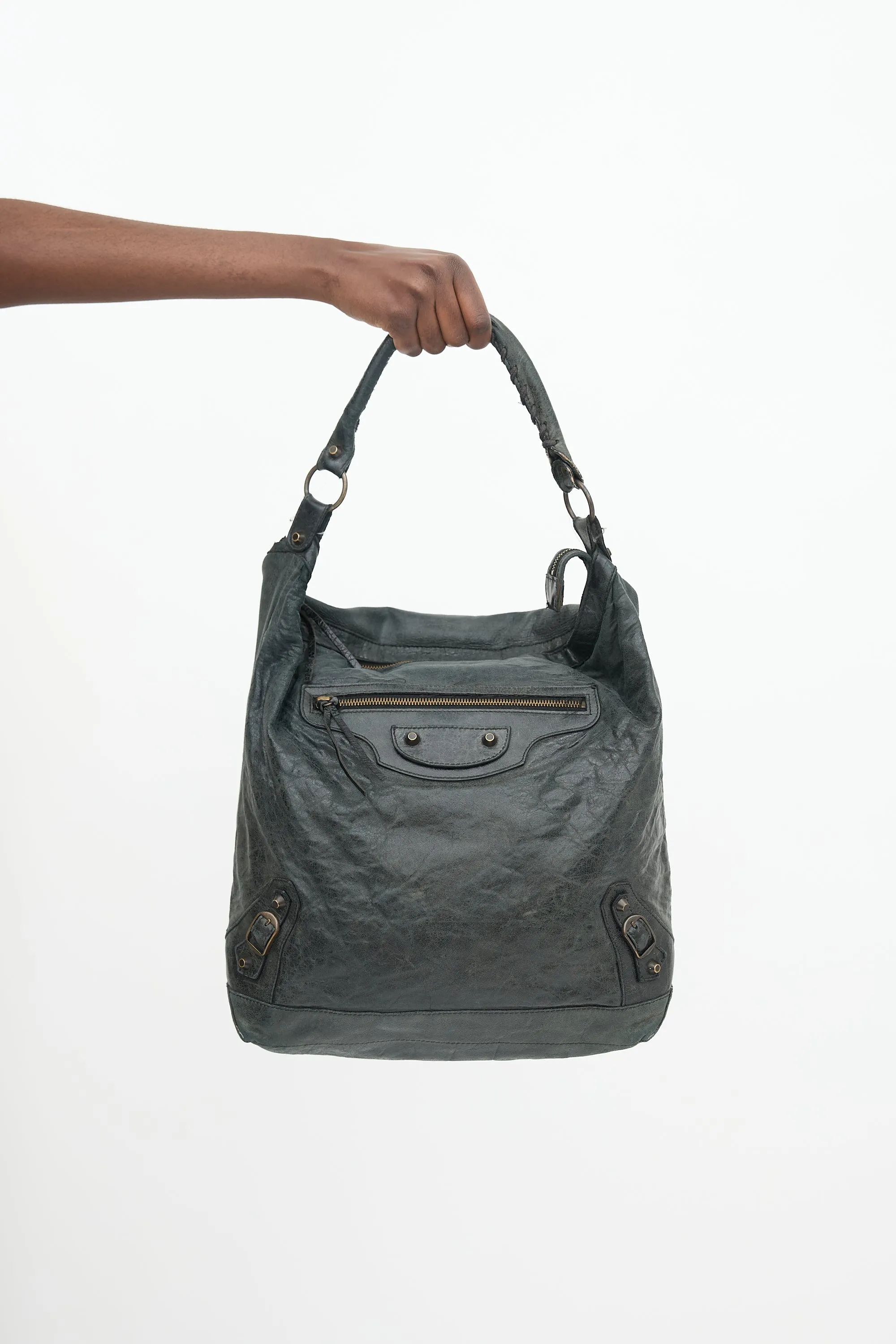 2010s Leather Motocross Day Bag sold by VSP Consignment