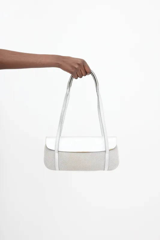 2000s Mesh & Metallic Leather Bag sold by VSP Consignment