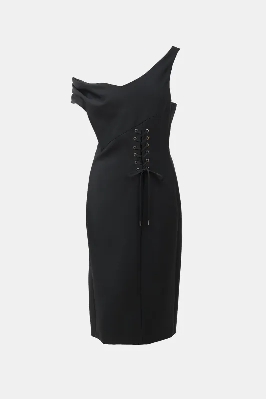 2000s Lace Up Midi Dress made by Dior