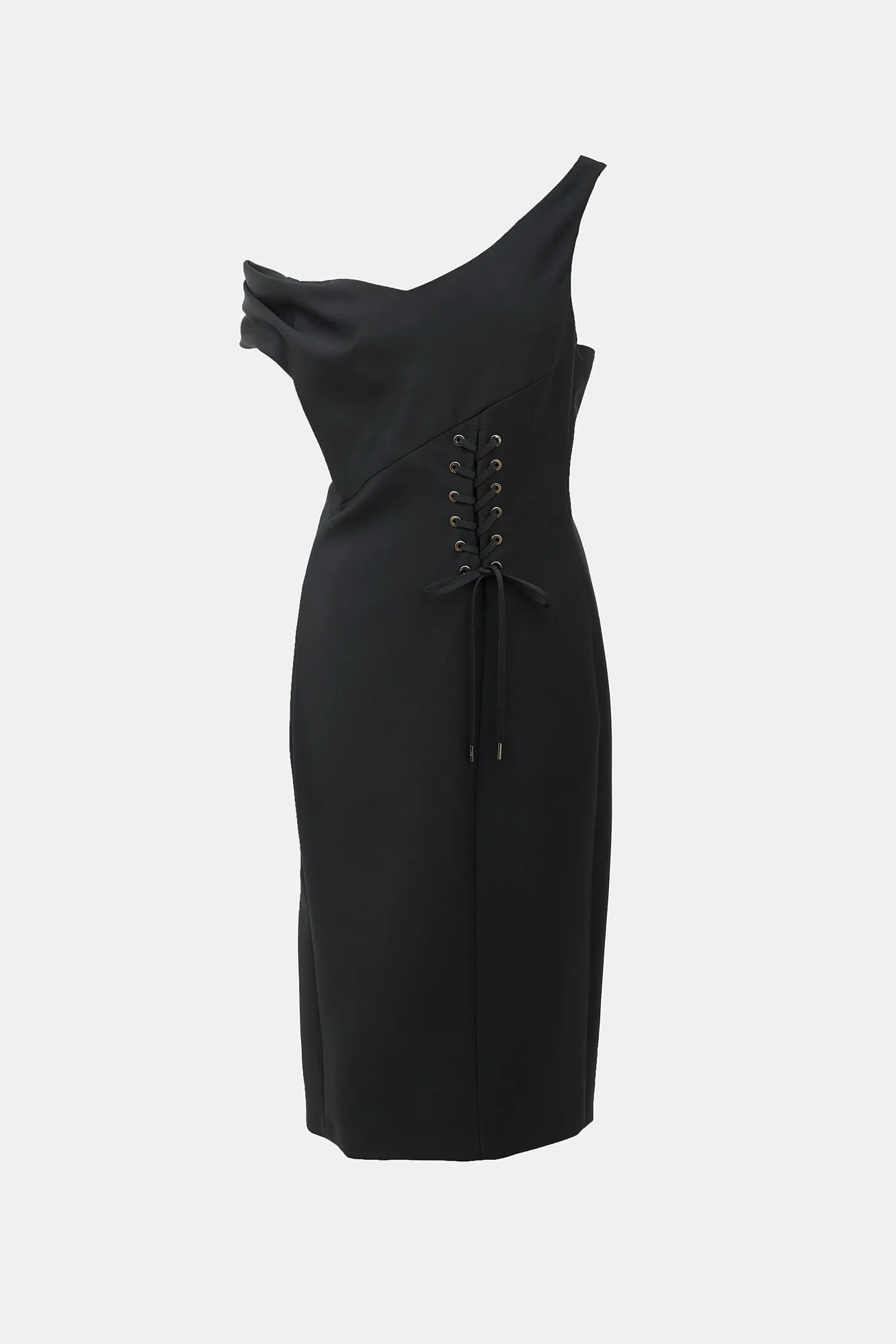 2000s Lace Up Midi Dress sold by VSP Consignment