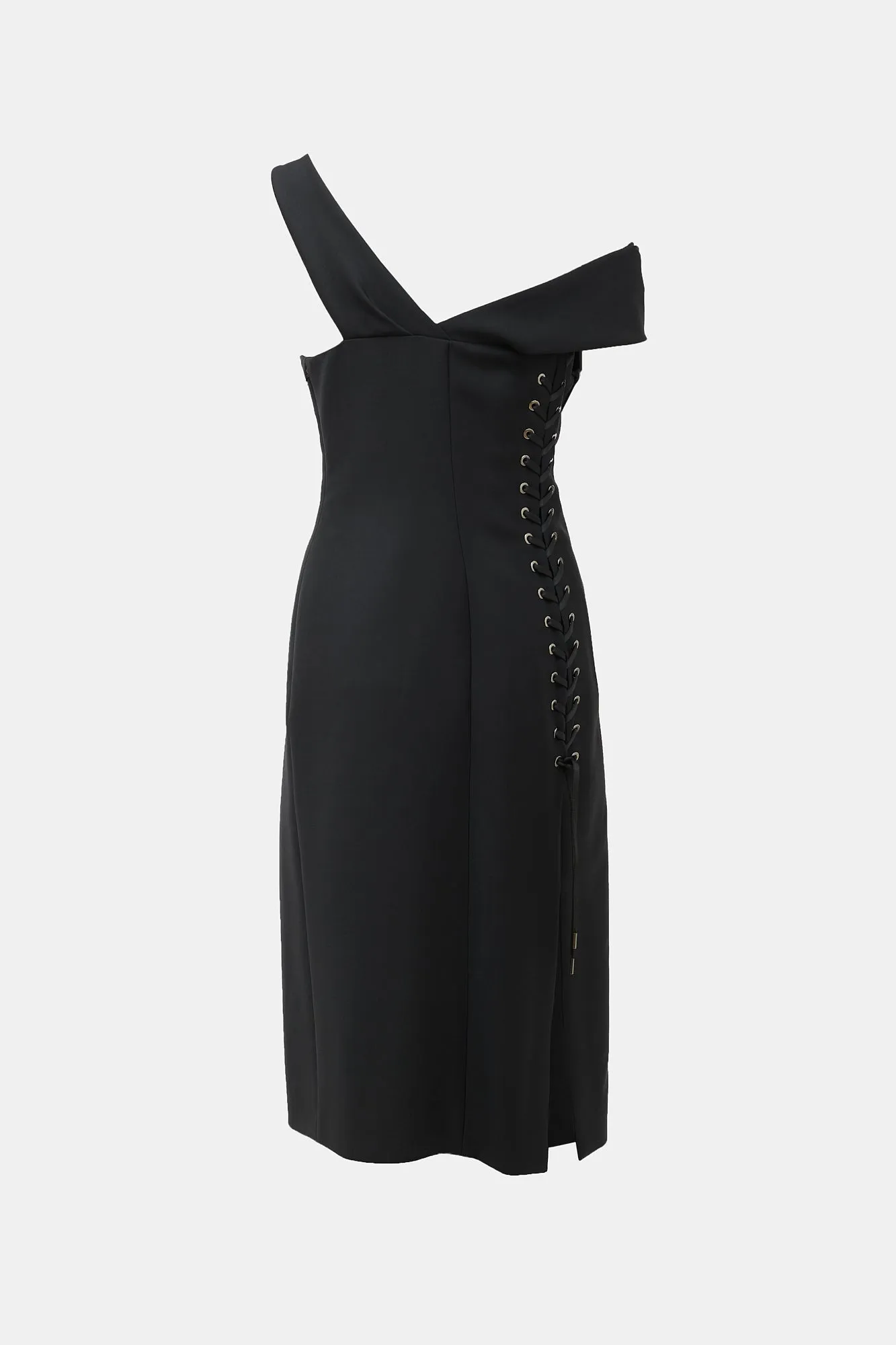 2000s Lace Up Midi Dress sold by VSP Consignment product image thumbnail 2