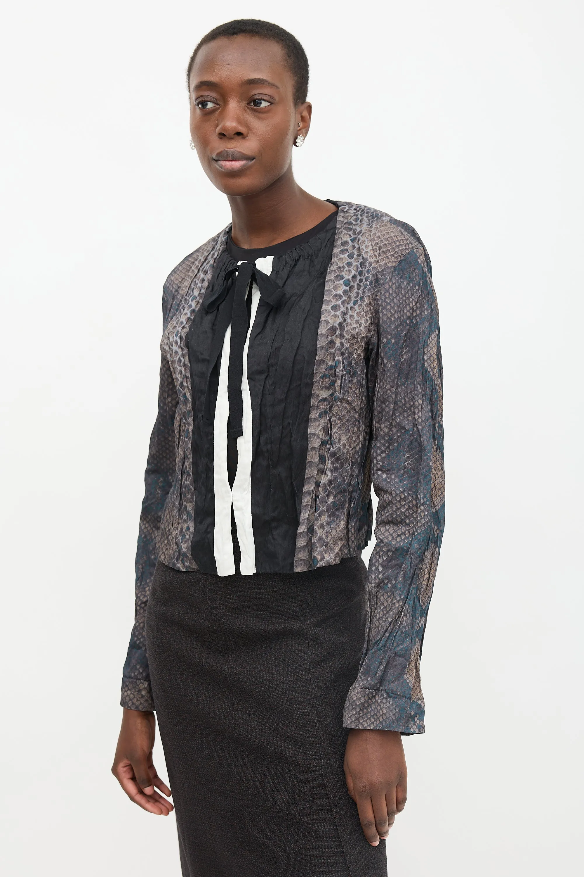 SS 2009 Printed Jacket sold by VSP Consignment product image thumbnail 3