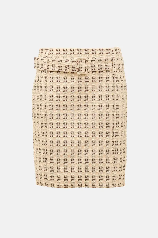 SS 2002 Metallic Cloqué Skirt sold by VSP Consignment