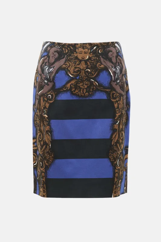 SS 2011 Twill Stripe Skirt sold by VSP Consignment