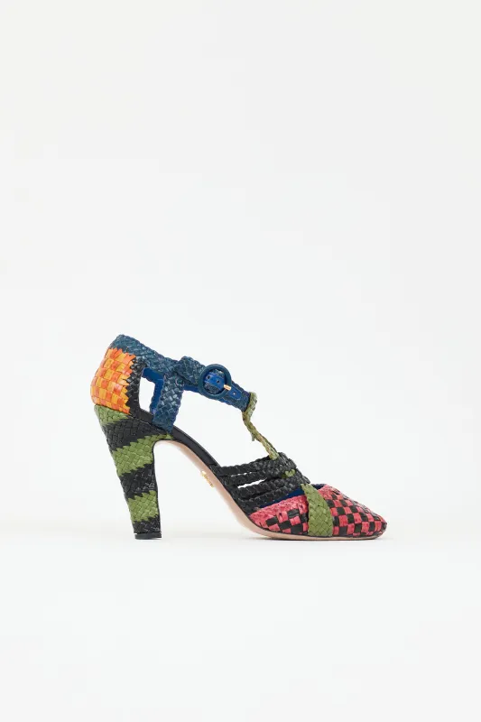 SS 2011 Woven Leather Pump made by VSP Consignment