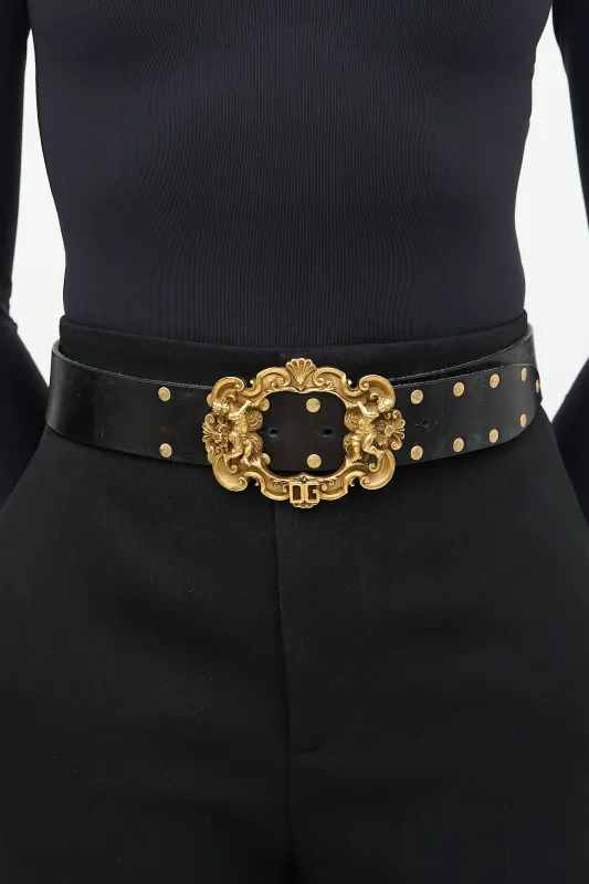 FW 2006 Leather Baroque Belt made by Dolce & Gabanna