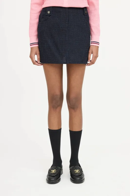 SS 2001 Tweed Mini Skirt sold by VSP Consignment