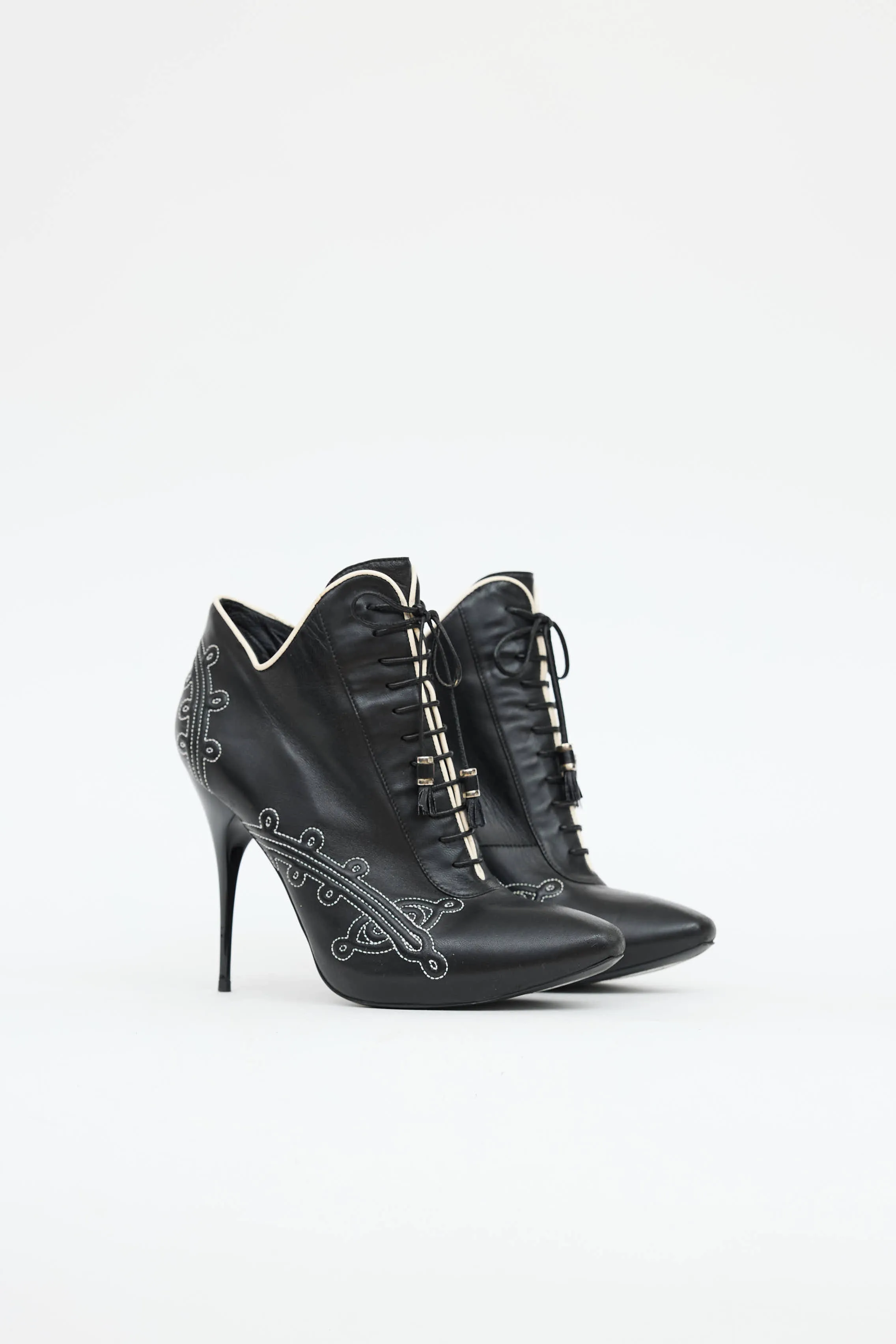 Embroidered High Heel Boot sold by VSP Consignment product image thumbnail 2