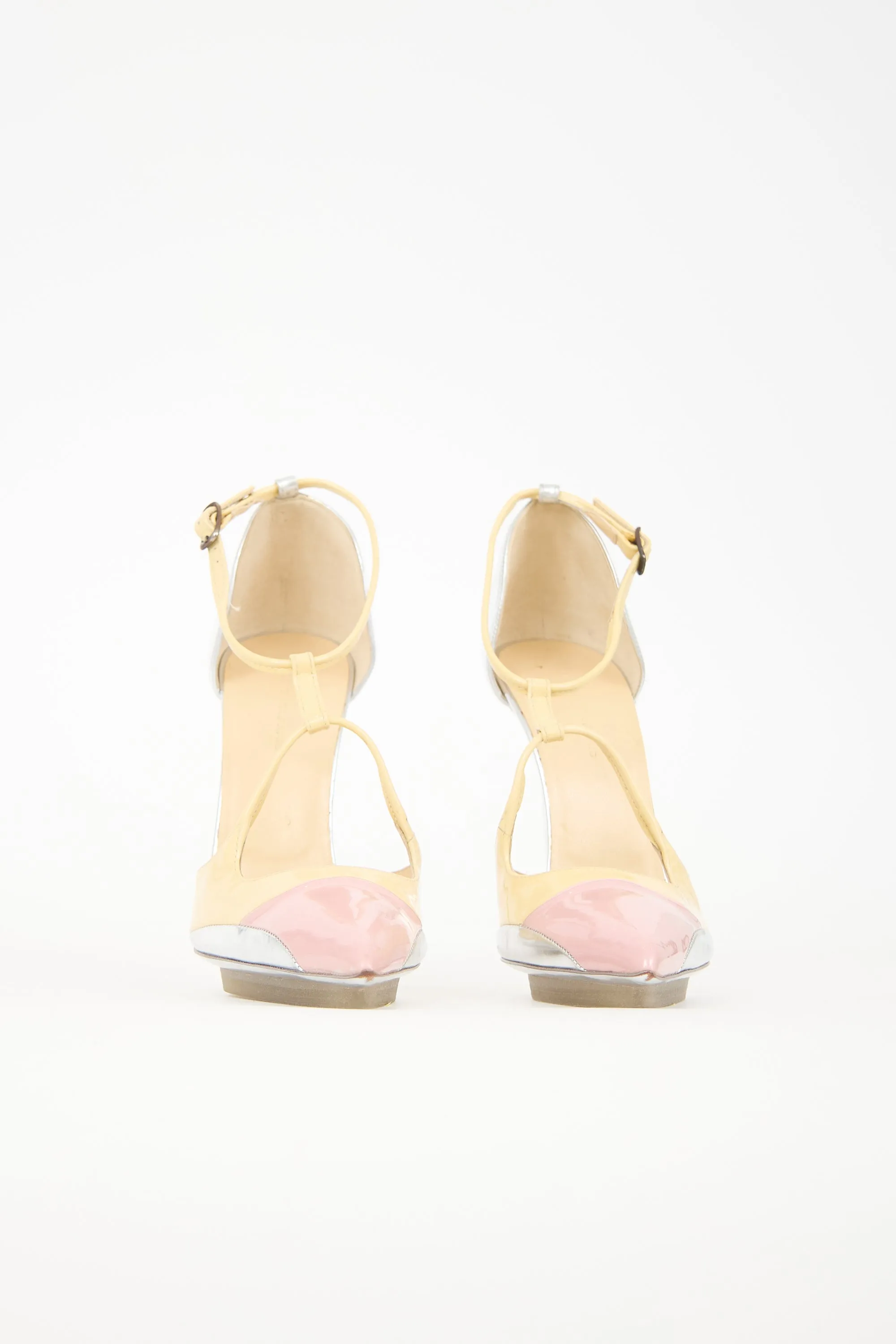 FW 2008 Patent & Metallic Leather Heel sold by VSP Consignment product image thumbnail 3