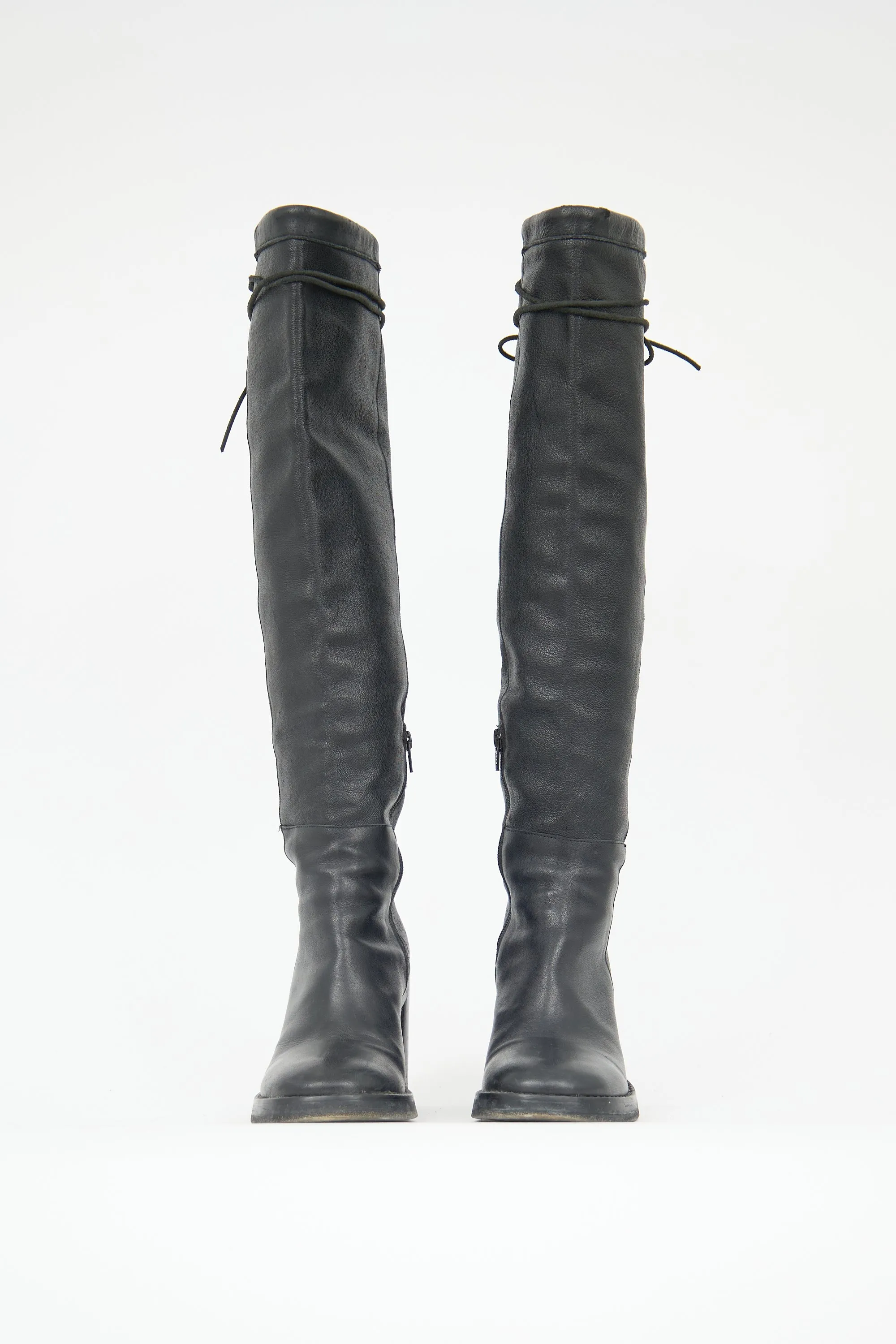 FW 2002 Leather Tall Boot sold by VSP Consignment product image thumbnail 3