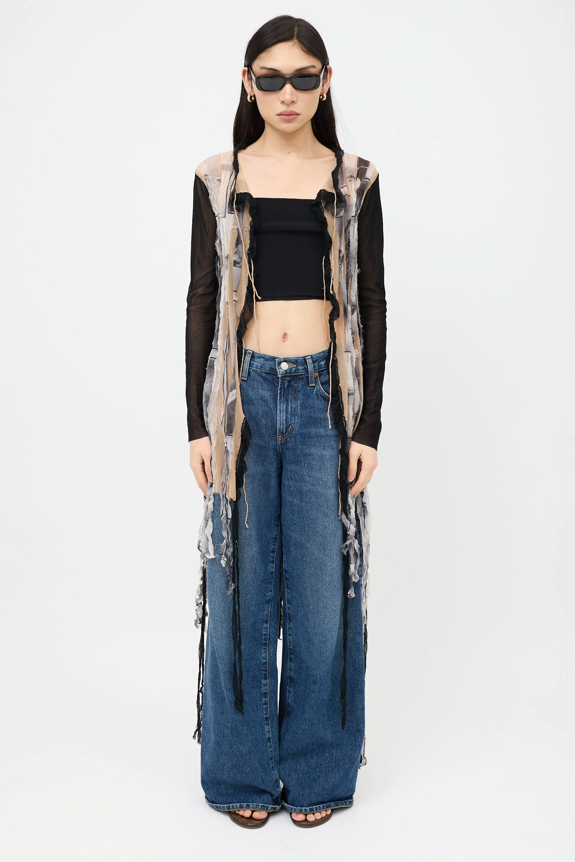 SS 2002 Mesh Fringe Top sold by VSP Consignment product image thumbnail 4