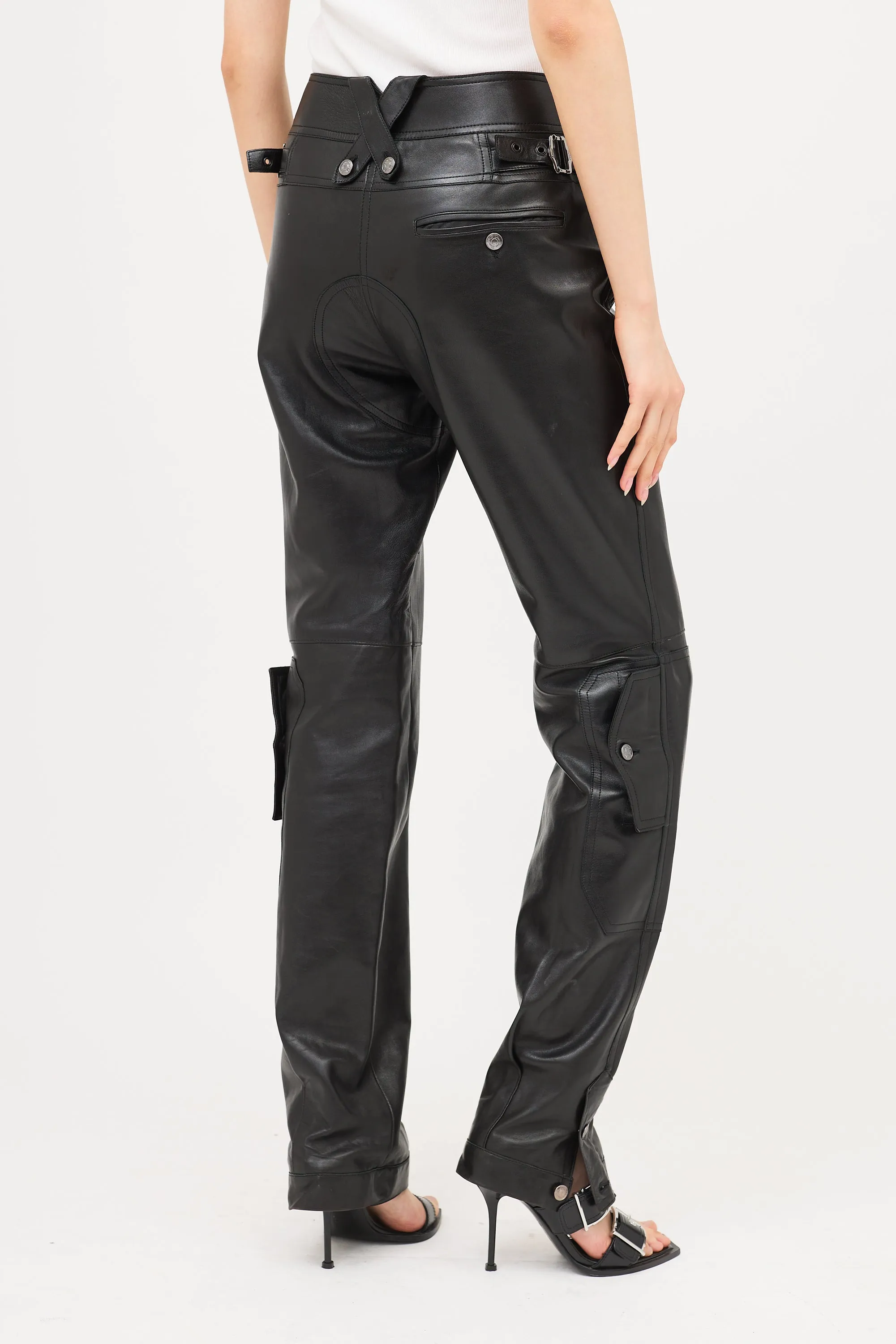 Vintage Leather Buckle Pant sold by VSP Consignment product image thumbnail 5