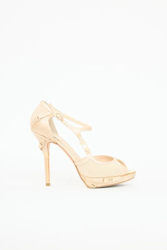 FW 2009 Couture Satin Bra Strap Heels made by Dior