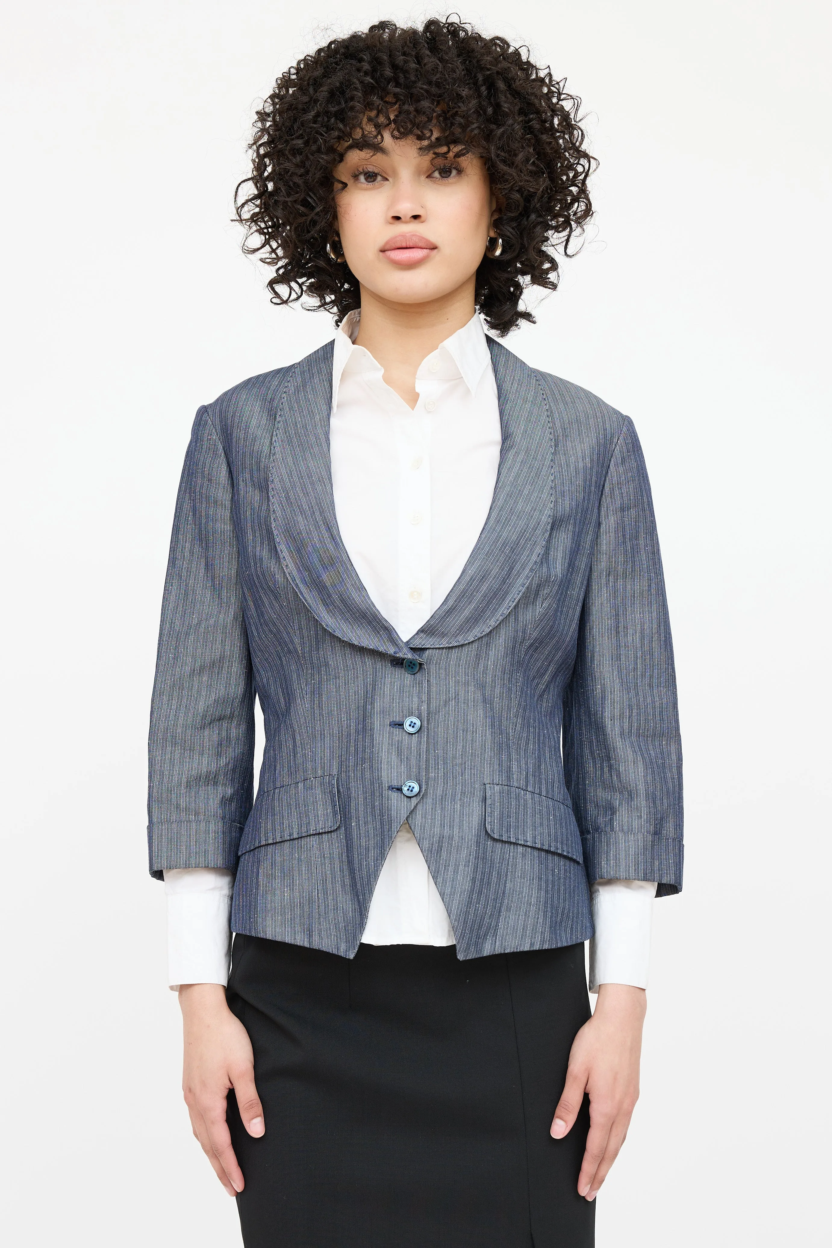 2005 Pinstripe Blazer sold by VSP Consignment product image thumbnail 2