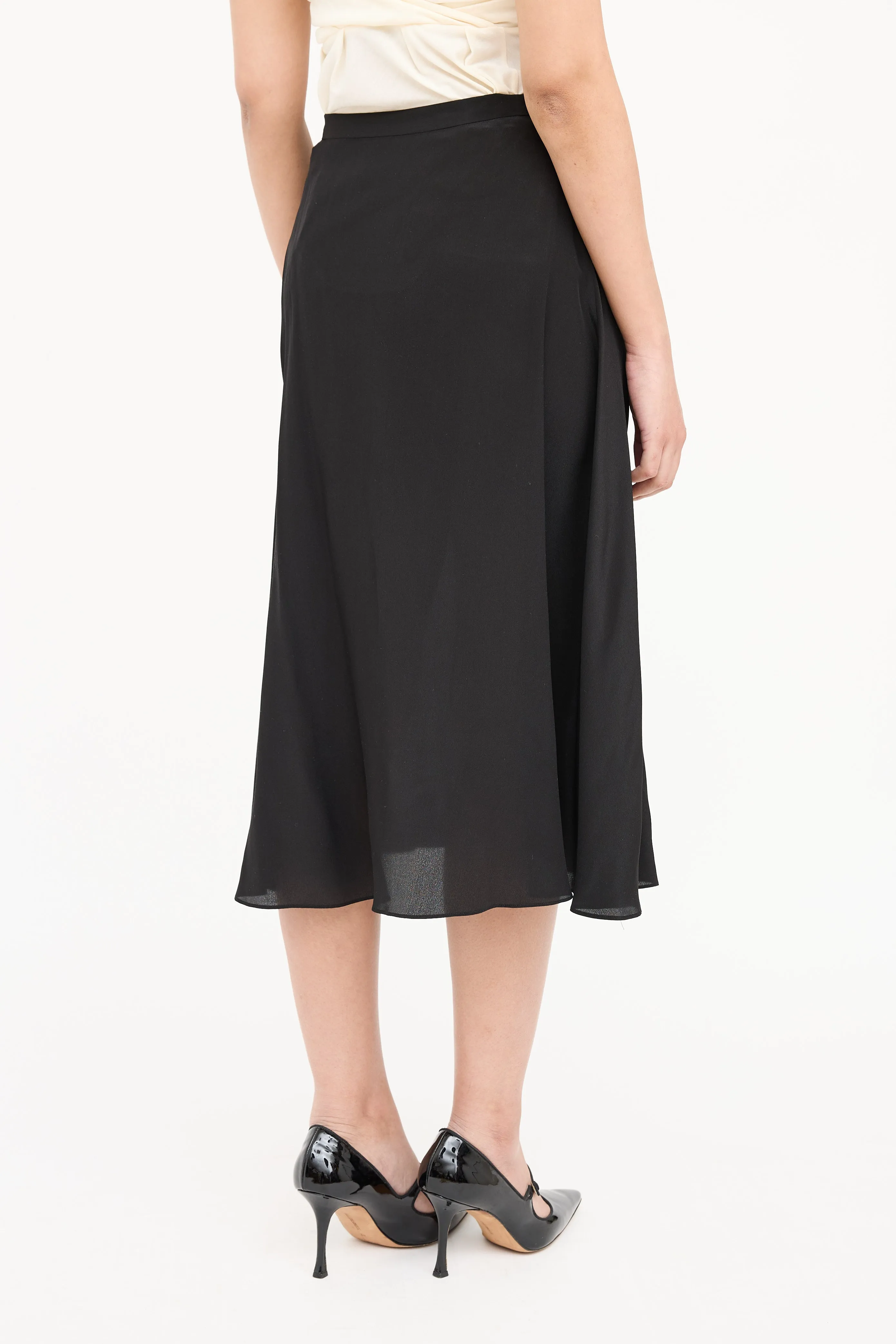 Satin Midi Skirt sold by VSP Consignment product image thumbnail 5