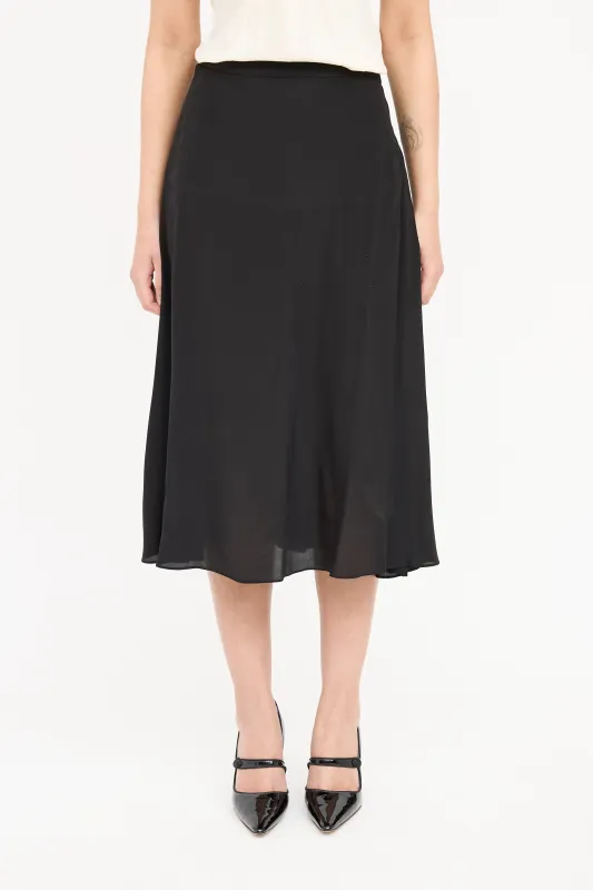 Satin Midi Skirt sold by VSP Consignment