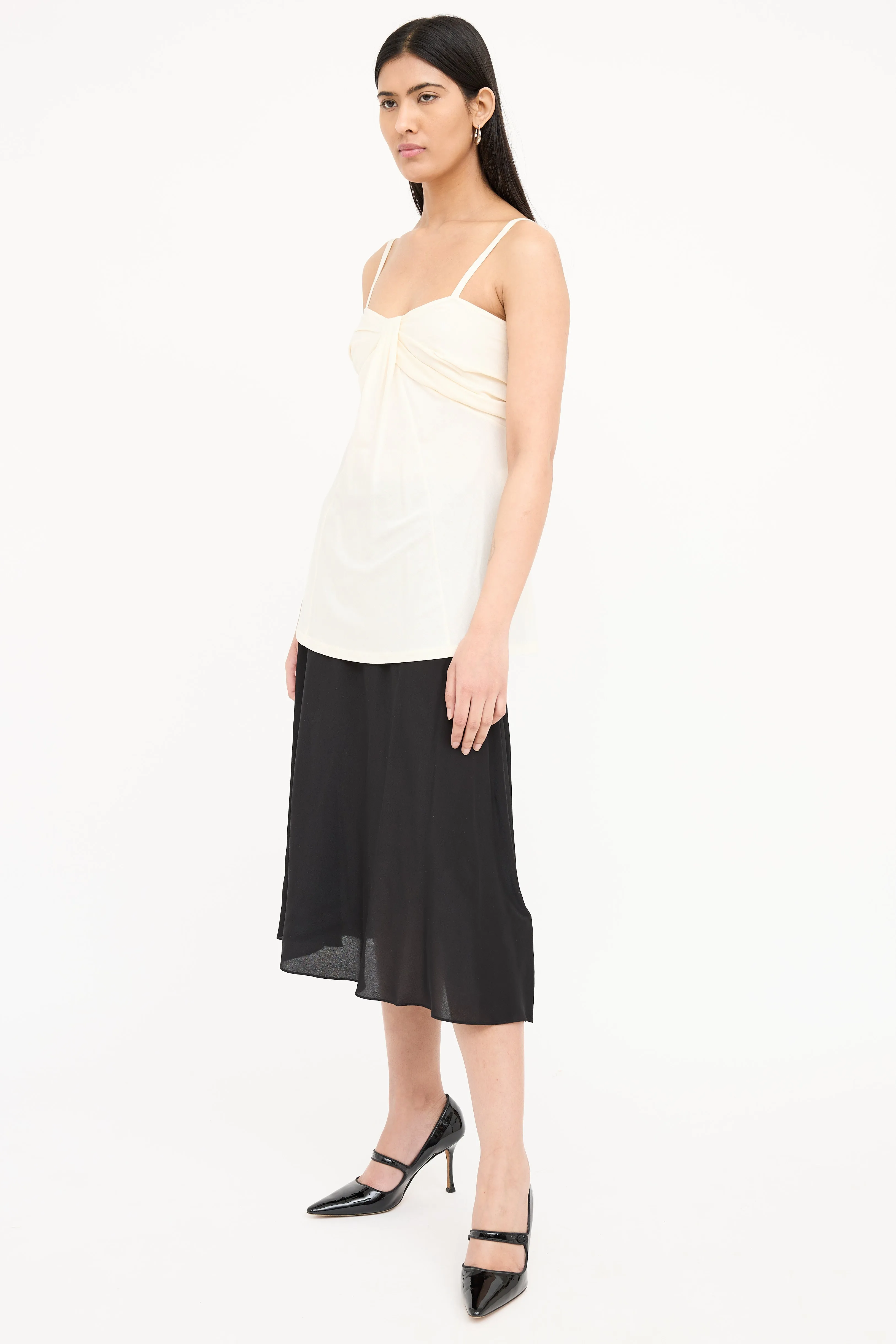 Satin Midi Skirt sold by VSP Consignment product image thumbnail 2