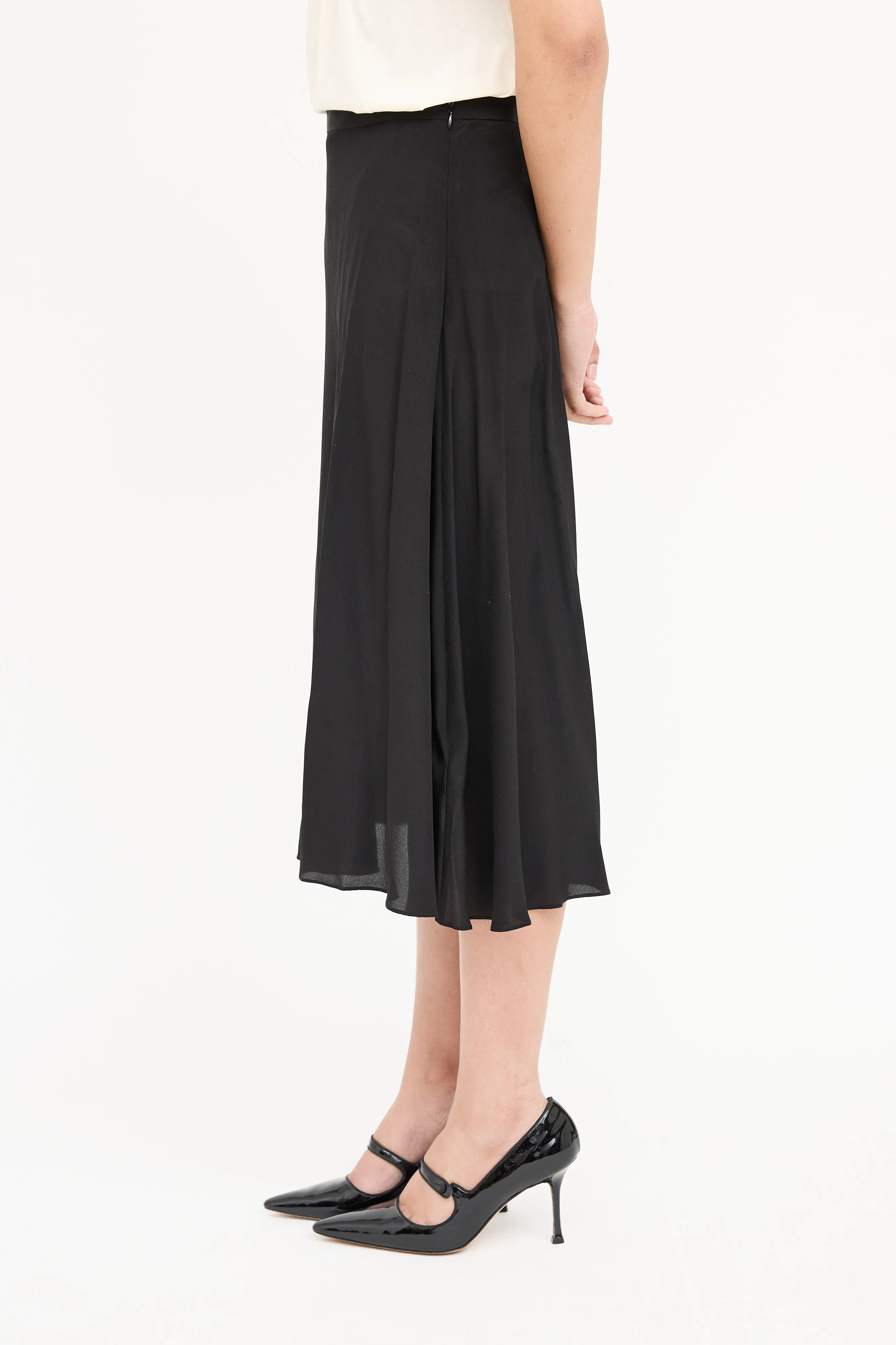 Satin Midi Skirt sold by VSP Consignment product image thumbnail 4