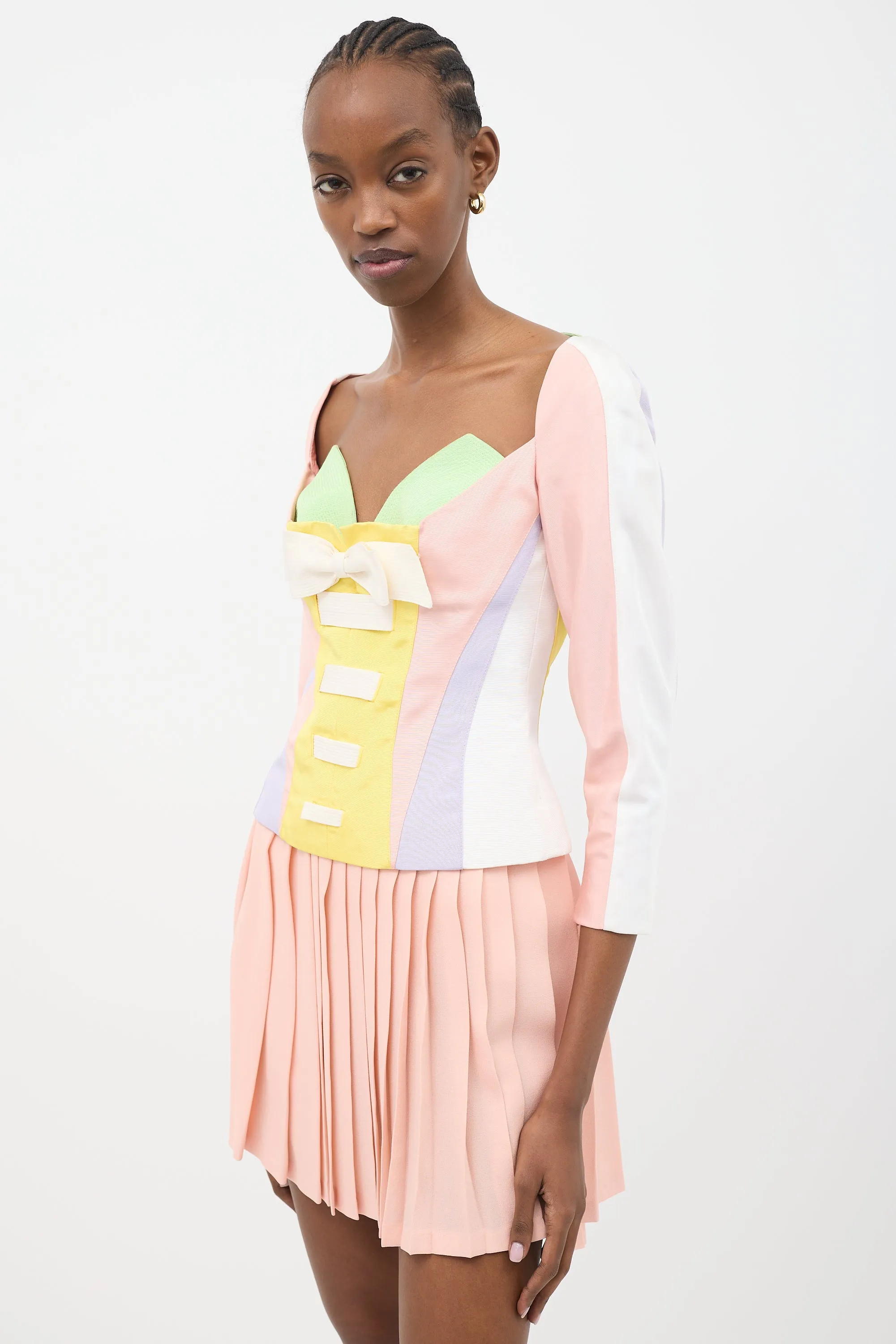 FW 1991 Pastel Bustier Top sold by VSP Consignment product image thumbnail 3