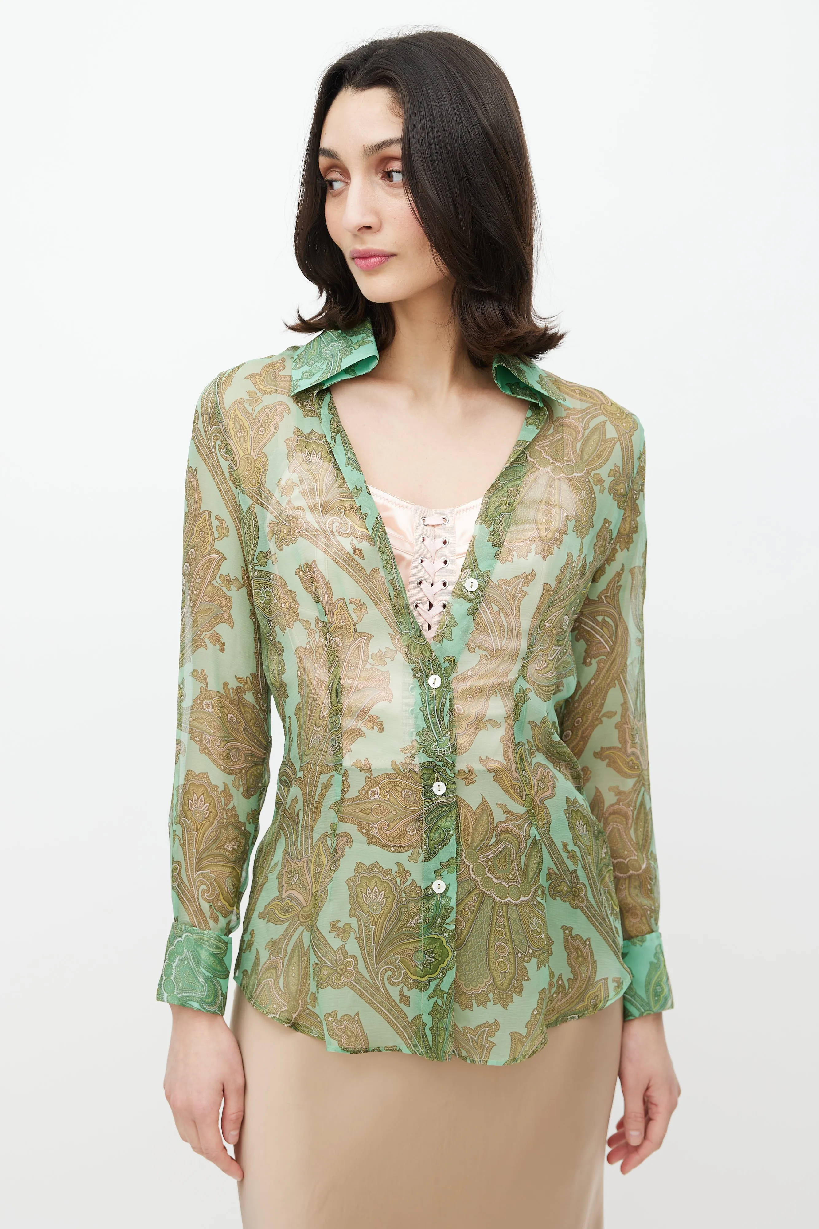 SS 2000 'Mix & Match' Paisley Shirt sold by VSP Consignment