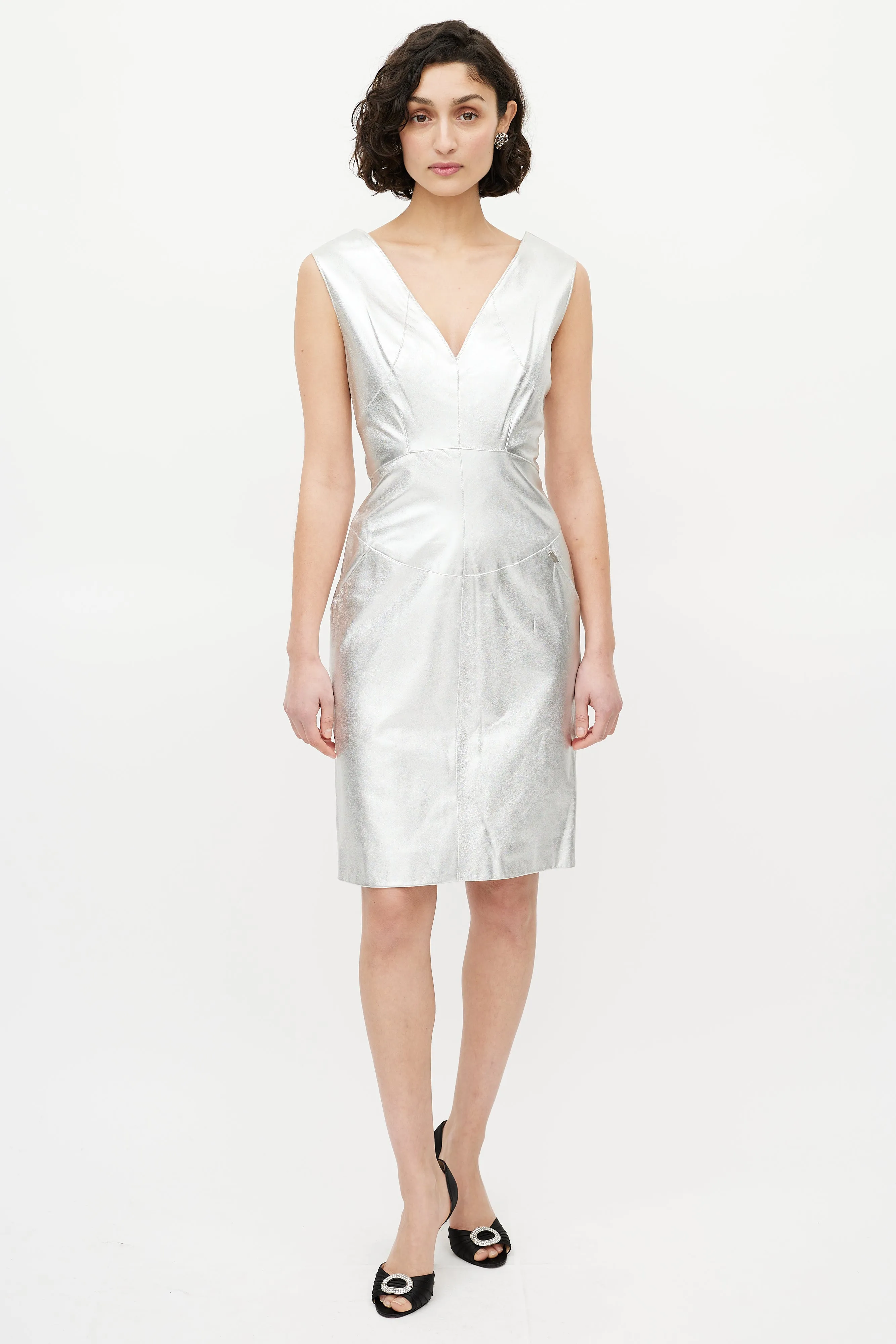 FW 1999 Leather Sheath Dress sold by VSP Consignment