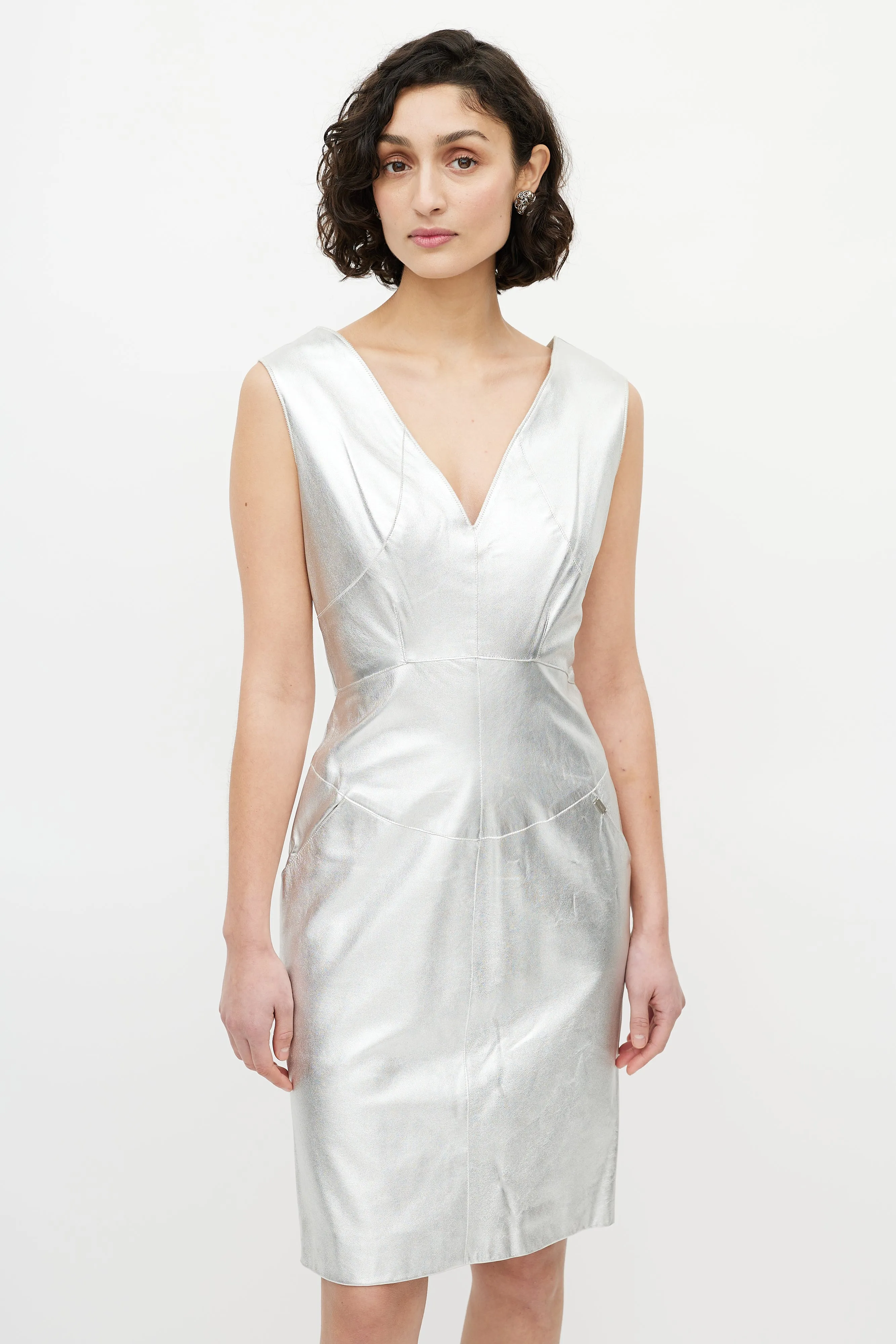 FW 1999 Leather Sheath Dress sold by VSP Consignment product image thumbnail 2