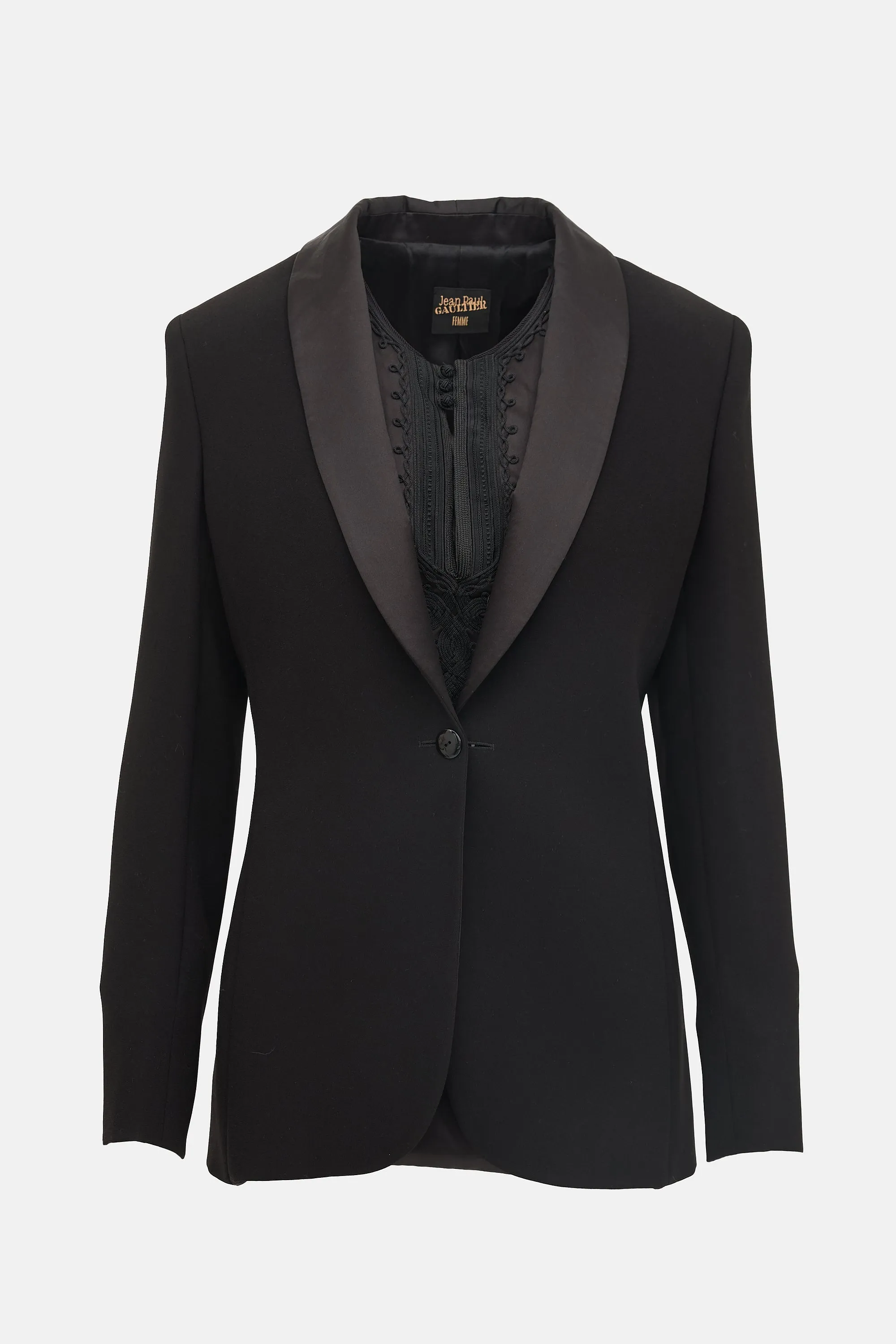 C. 2008 Femme Embroidered Insert Blazer sold by VSP Consignment