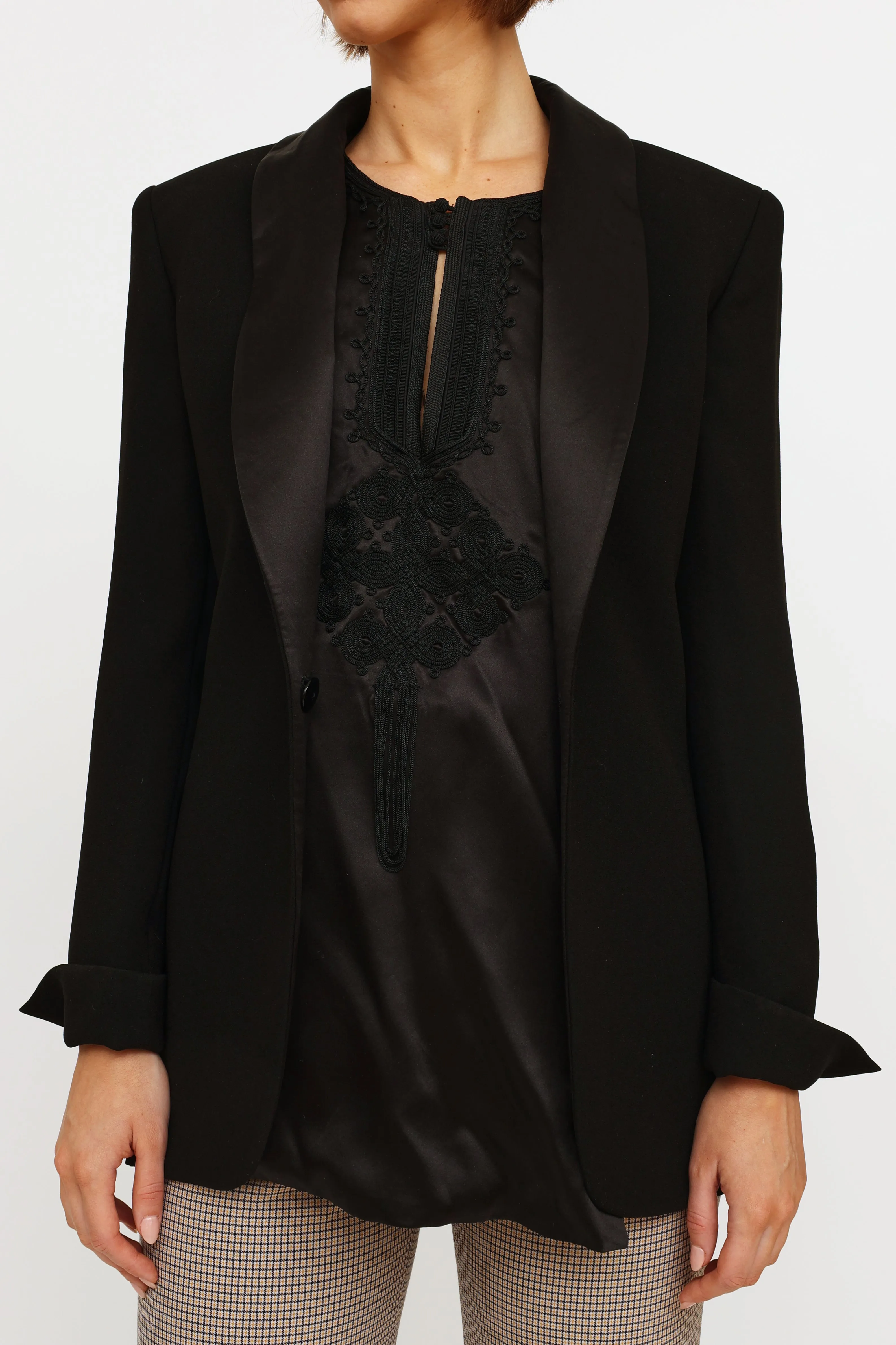 C. 2008 Femme Embroidered Insert Blazer sold by VSP Consignment product image thumbnail 5