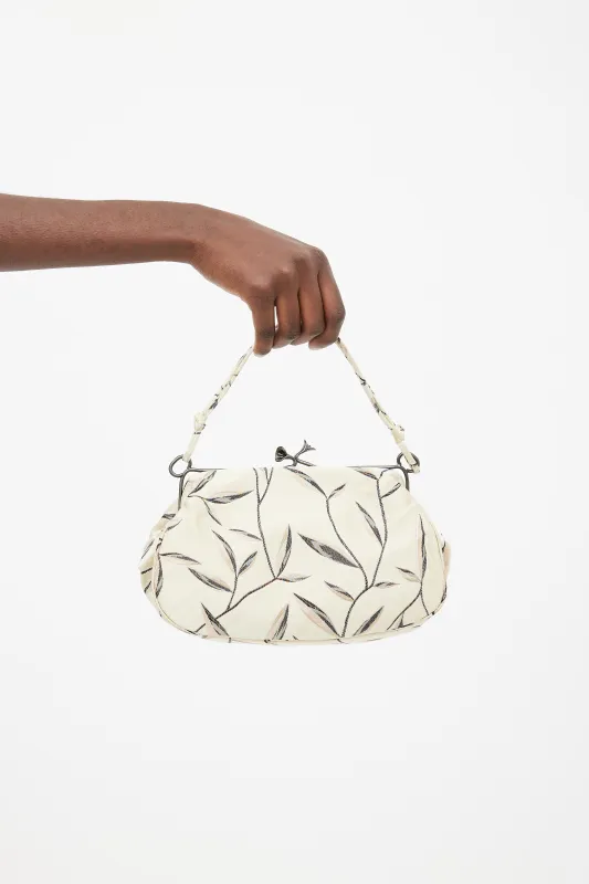 SS 1997 Leaf Brocade Clutch sold by VSP Consignment