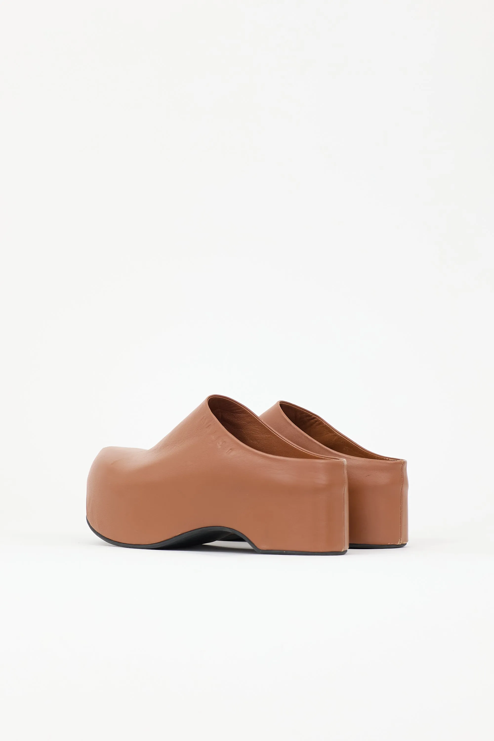 Leather Sabot Clog Mule sold by VSP Consignment product image thumbnail 4