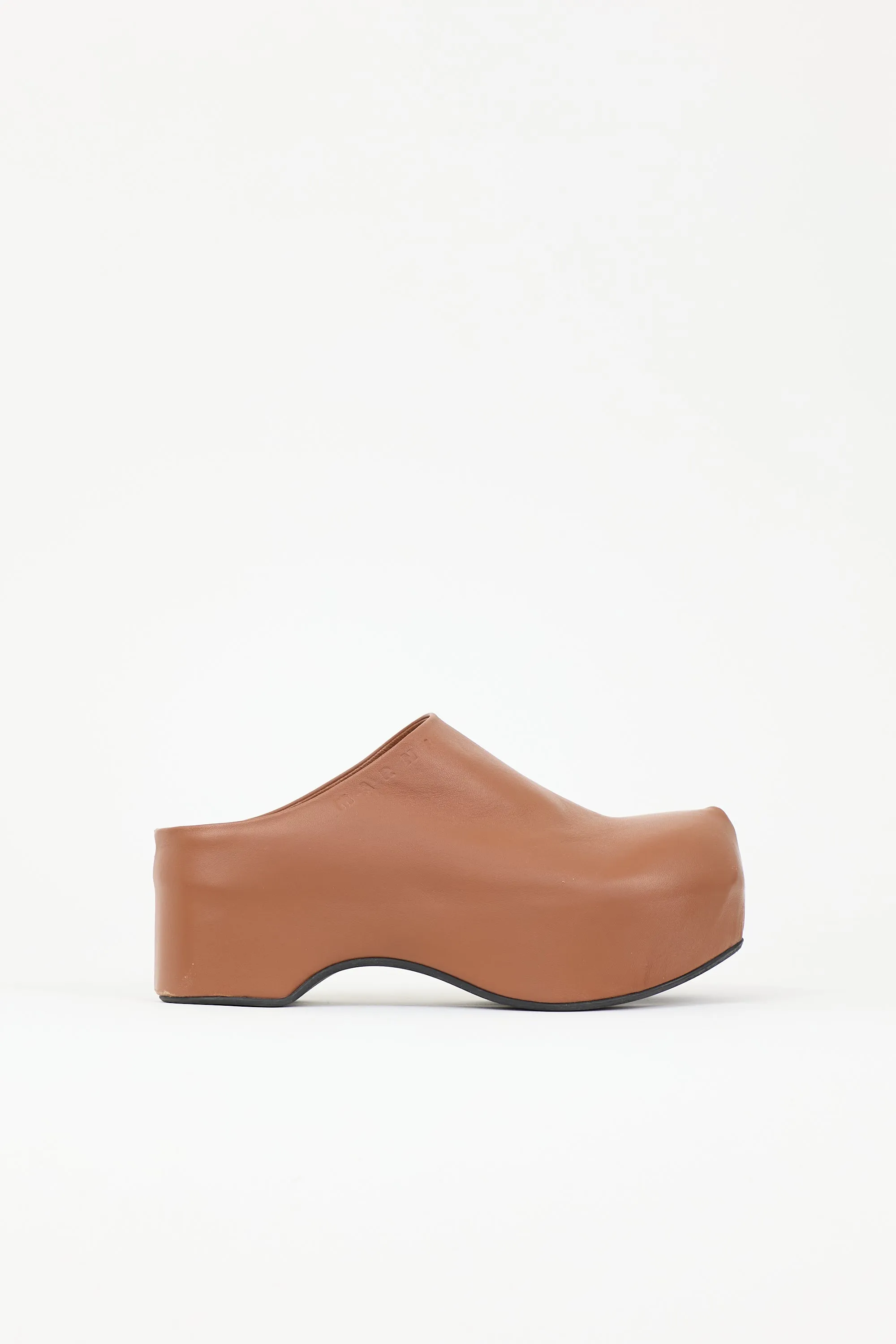 Leather Sabot Clog Mule sold by VSP Consignment