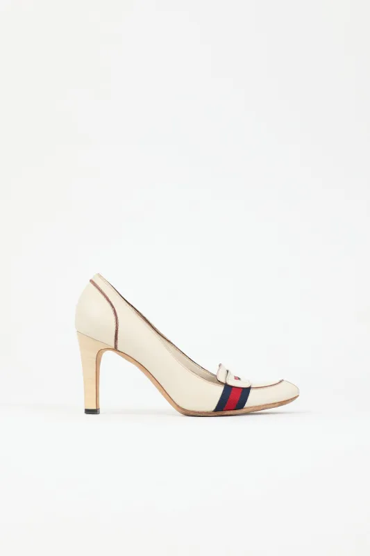 Vintage Leather Pump made by Gucci