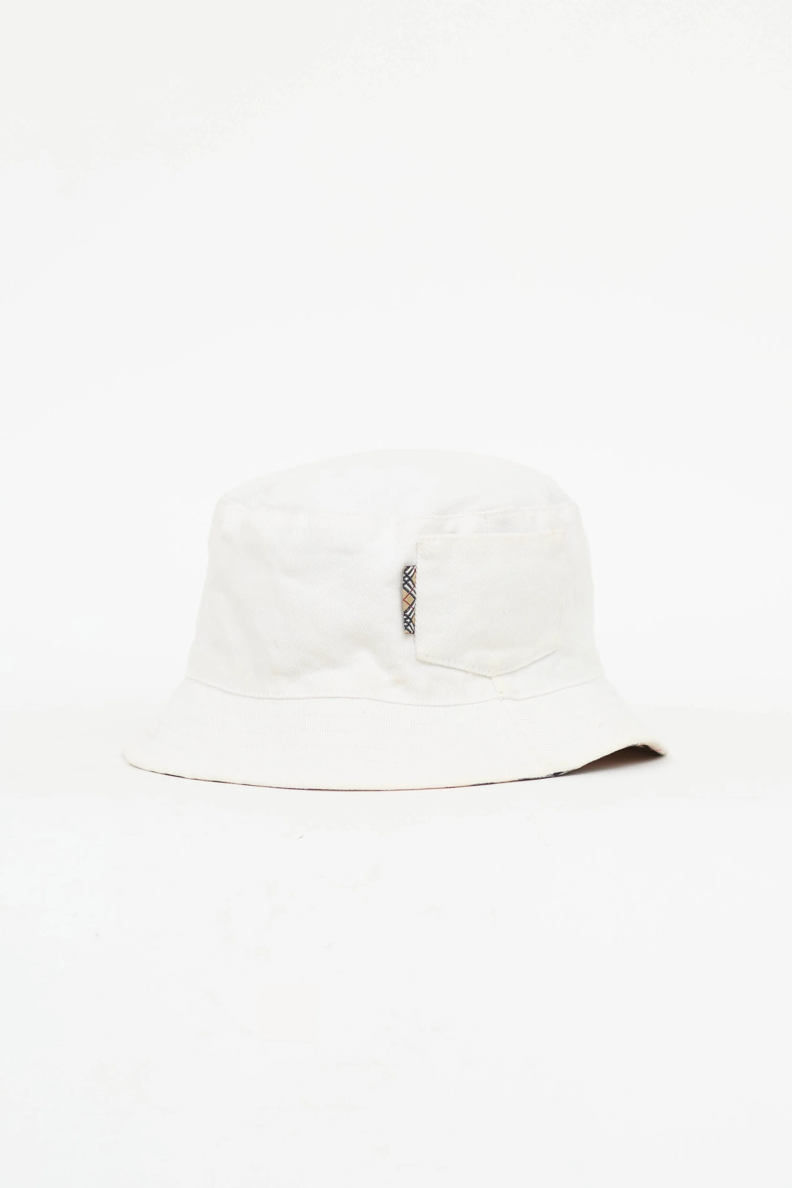Nova Check & White Reversible Bucket Hat sold by VSP Consignment