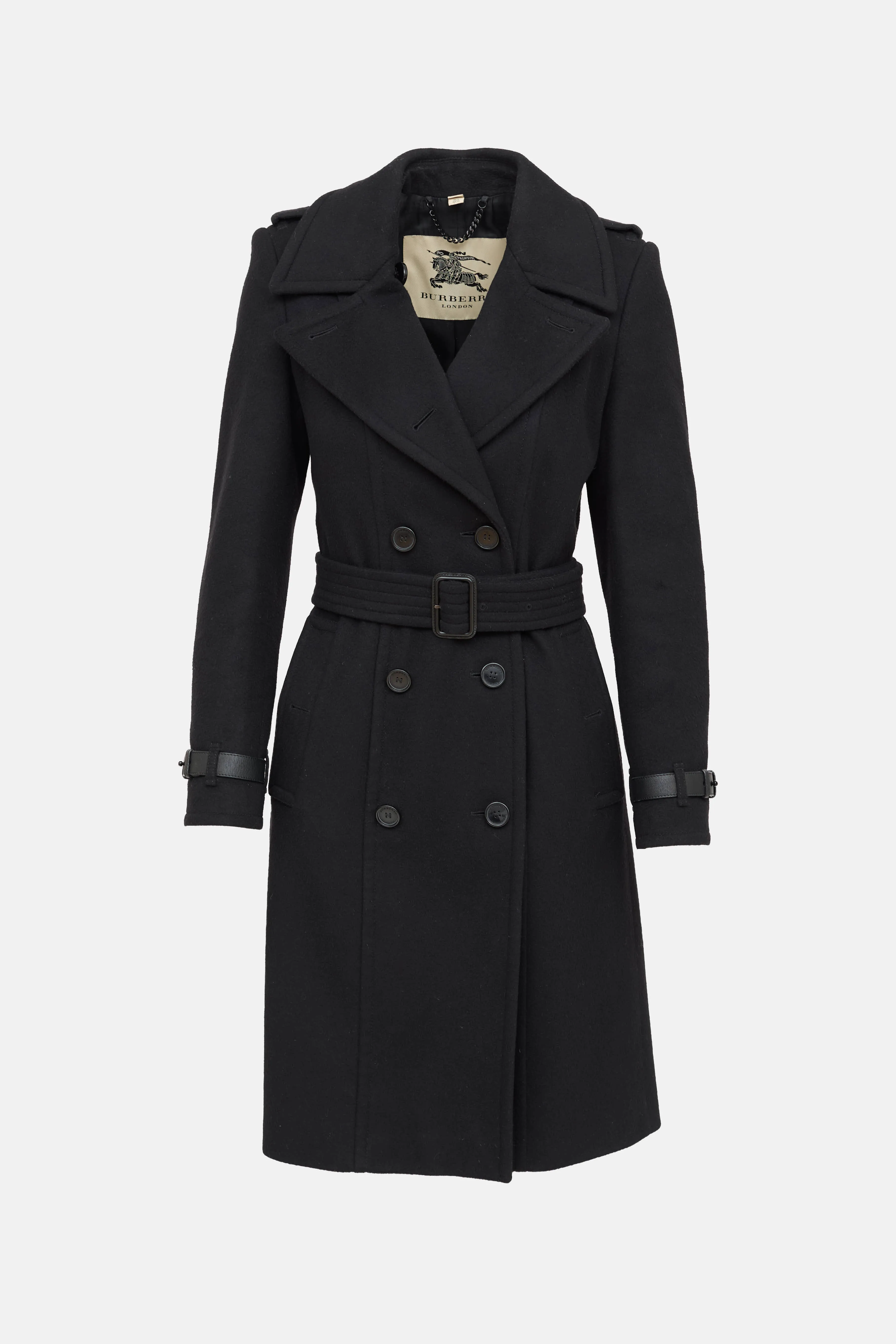 Wool Double Breasted Trench Coat sold by VSP Consignment