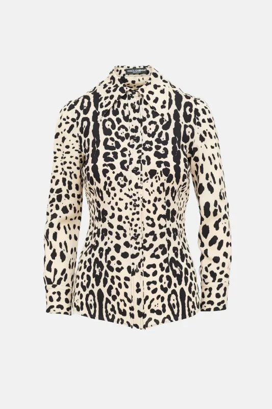 Silk Patterned Shirt made by Dolce & Gabanna