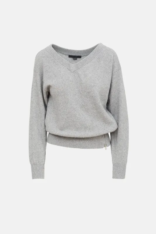 Wool Knit Zip Sweater sold by VSP Consignment