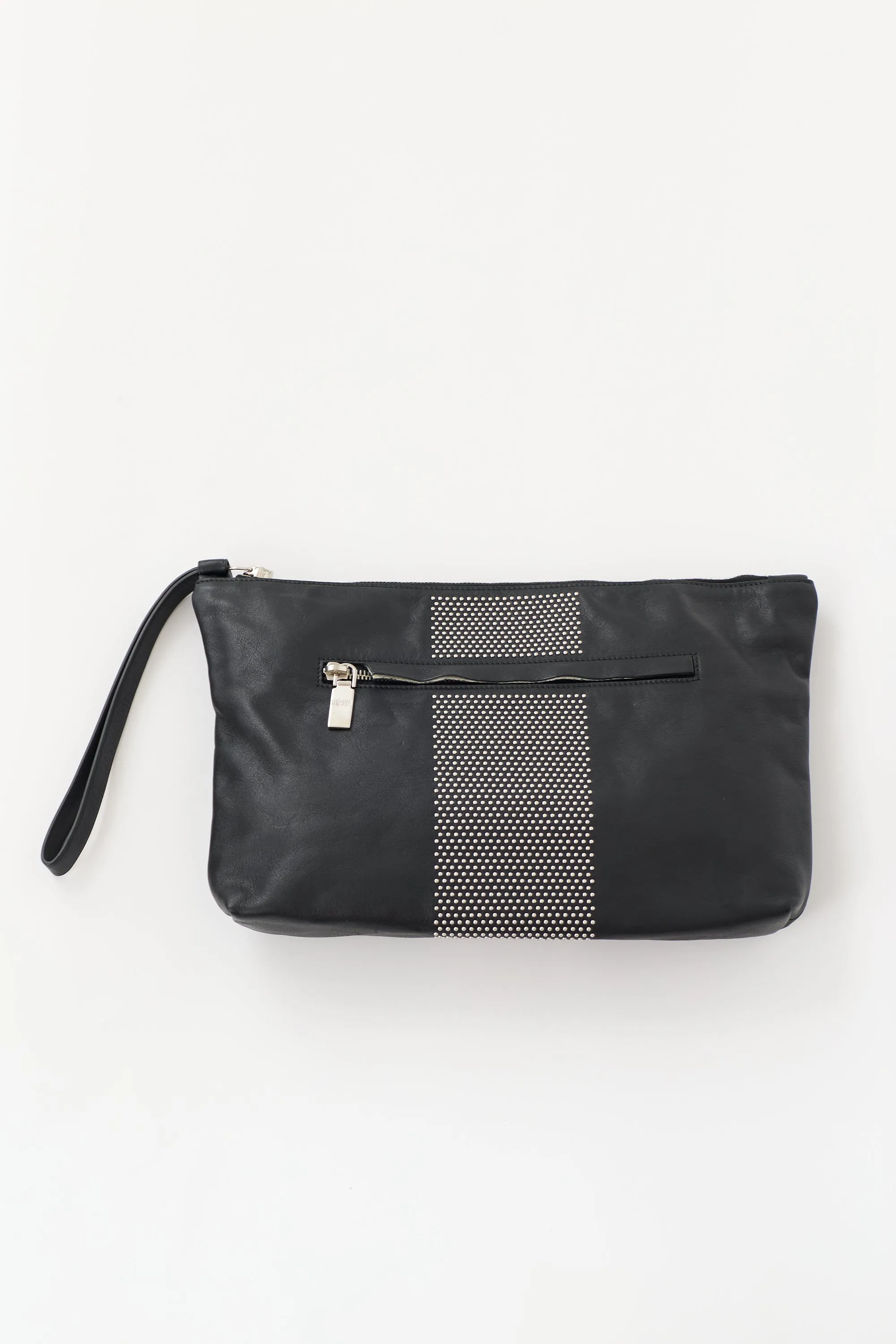 Leather Studded Clutch sold by VSP Consignment